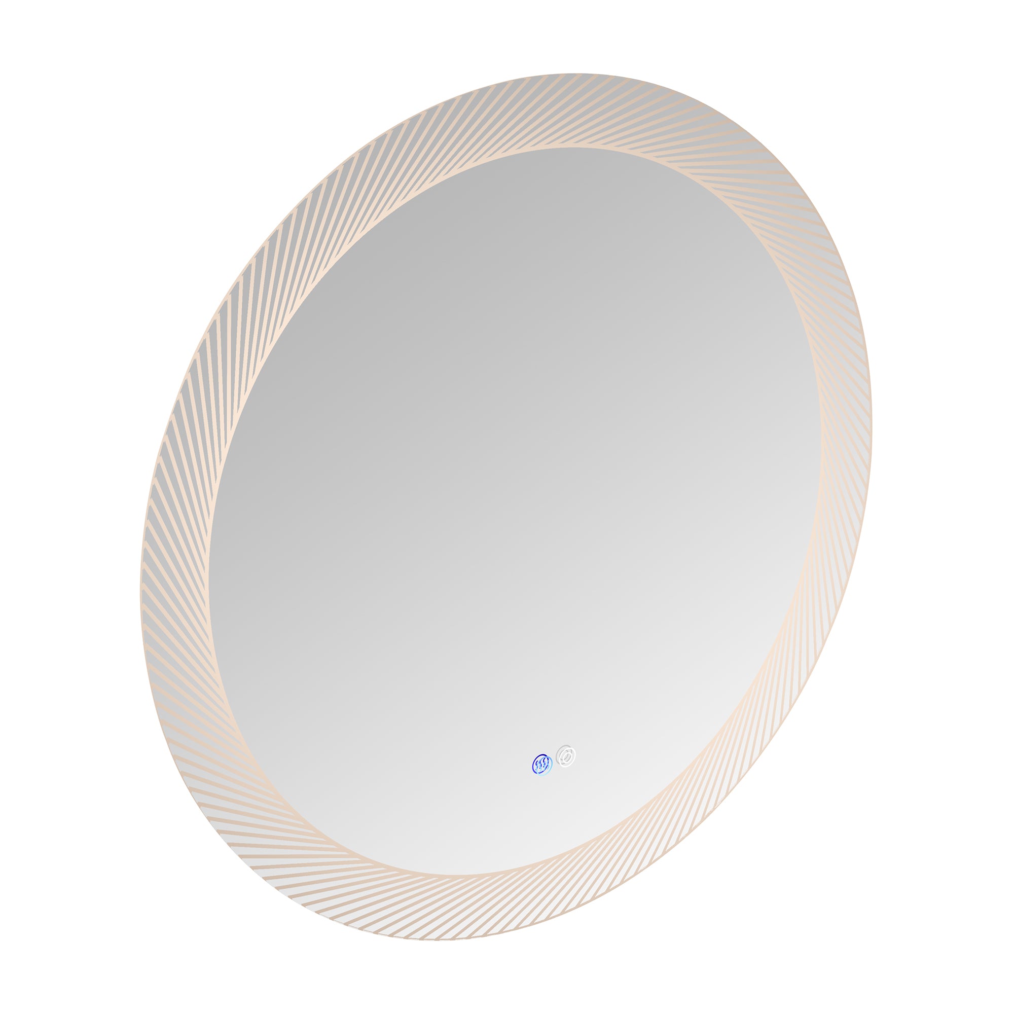 24 in. Round Frameless Anti-Fog Wall Mounted LED Bathroom Vanity Mirror