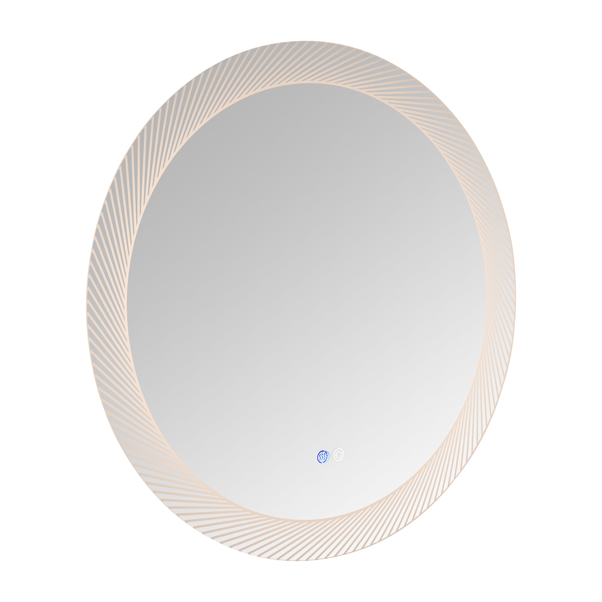 24 in. Round Frameless Anti-Fog Wall Mounted LED Bathroom Vanity Mirror