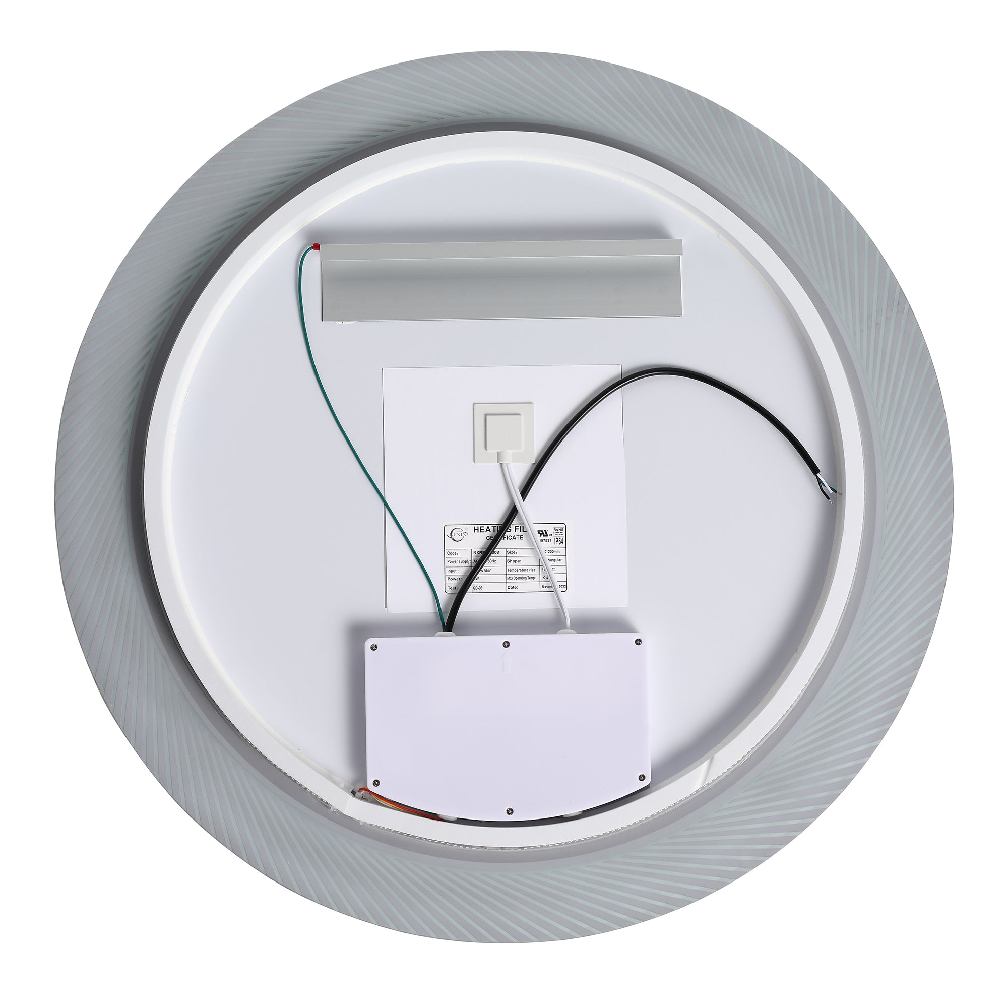 24 in. Round Frameless Anti-Fog Wall Mounted LED Bathroom Vanity Mirror