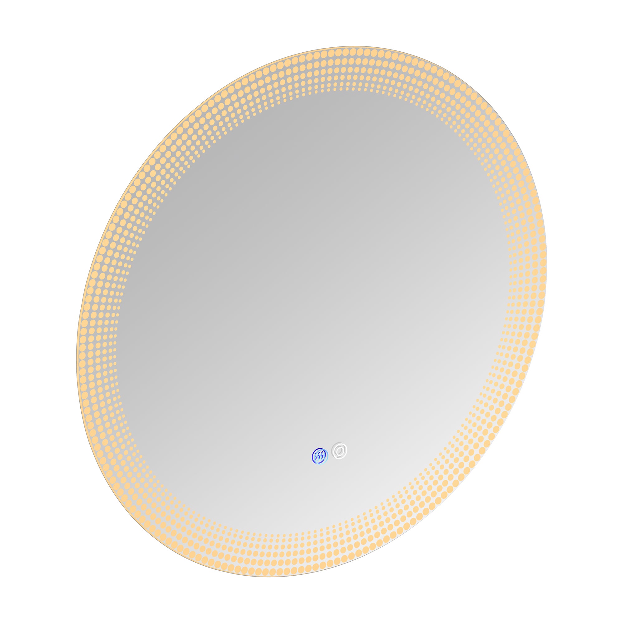 24 in. Round Frameless Anti-Fog Wall Mounted LED Bathroom Vanity Mirror