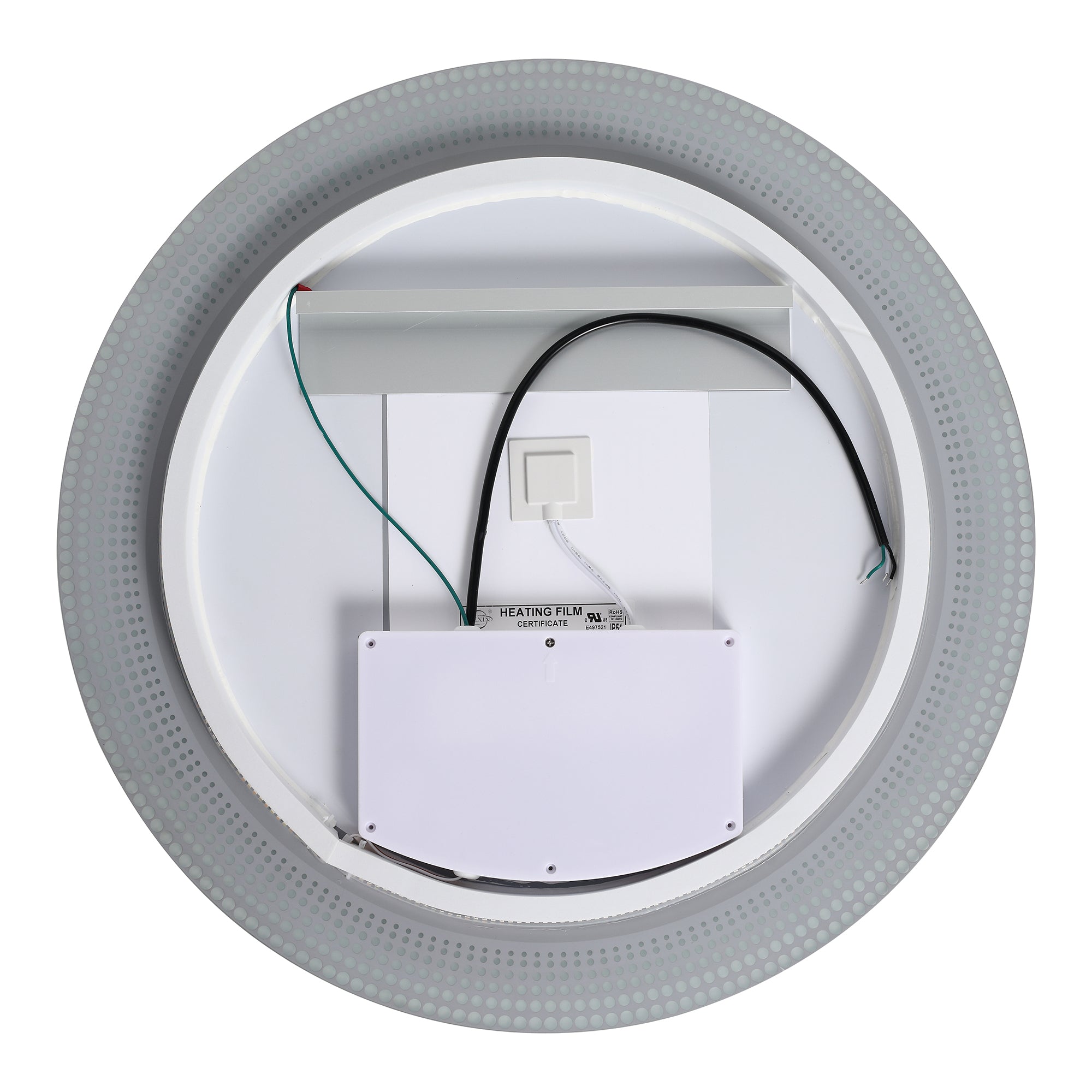 24 in. Round Frameless Anti-Fog Wall Mounted LED Bathroom Vanity Mirror