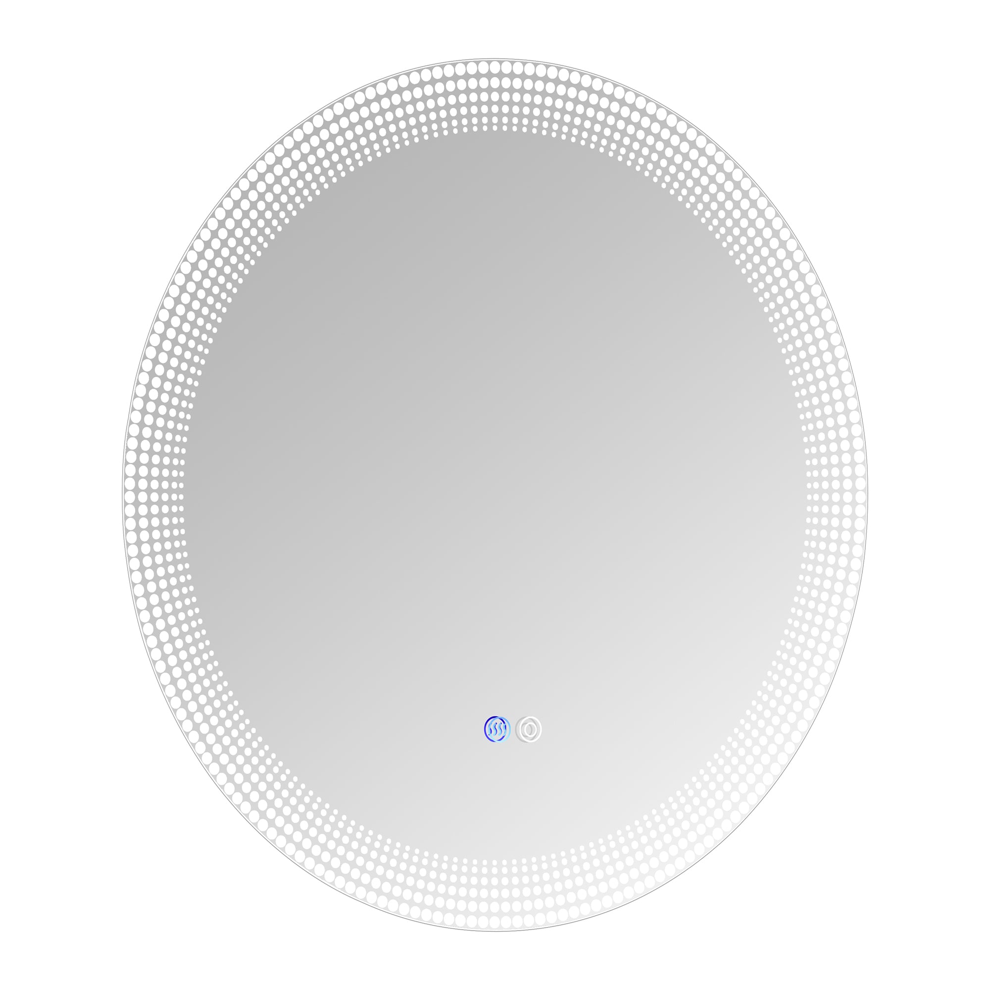 24 in. Round Frameless Anti-Fog Wall Mounted LED Bathroom Vanity Mirror