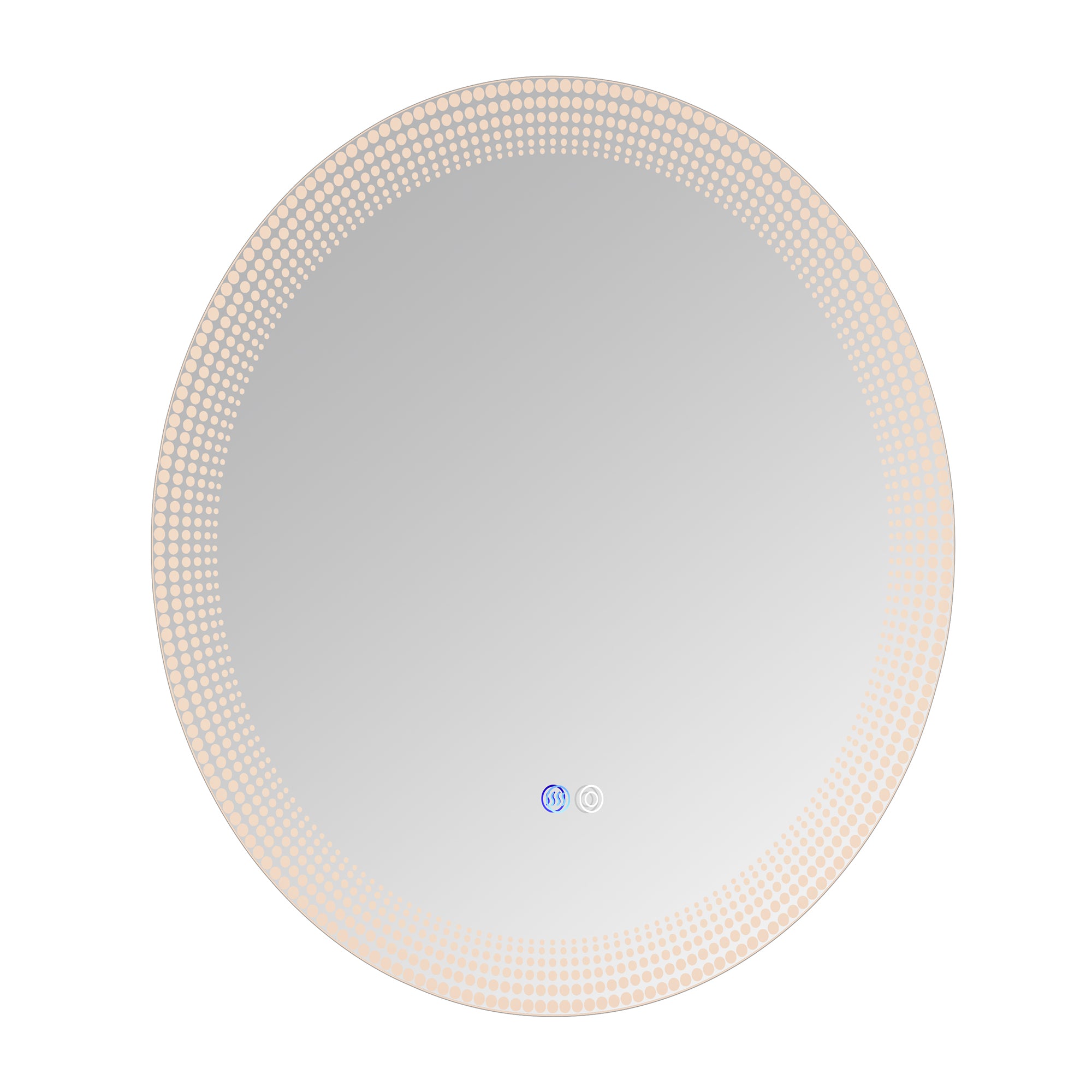 24 in. Round Frameless Anti-Fog Wall Mounted LED Bathroom Vanity Mirror