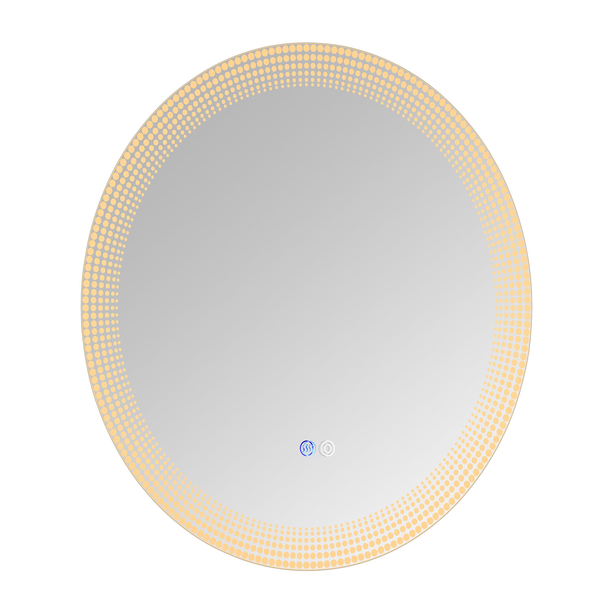 24 in. Round Frameless Anti-Fog Wall Mounted LED Bathroom Vanity Mirror