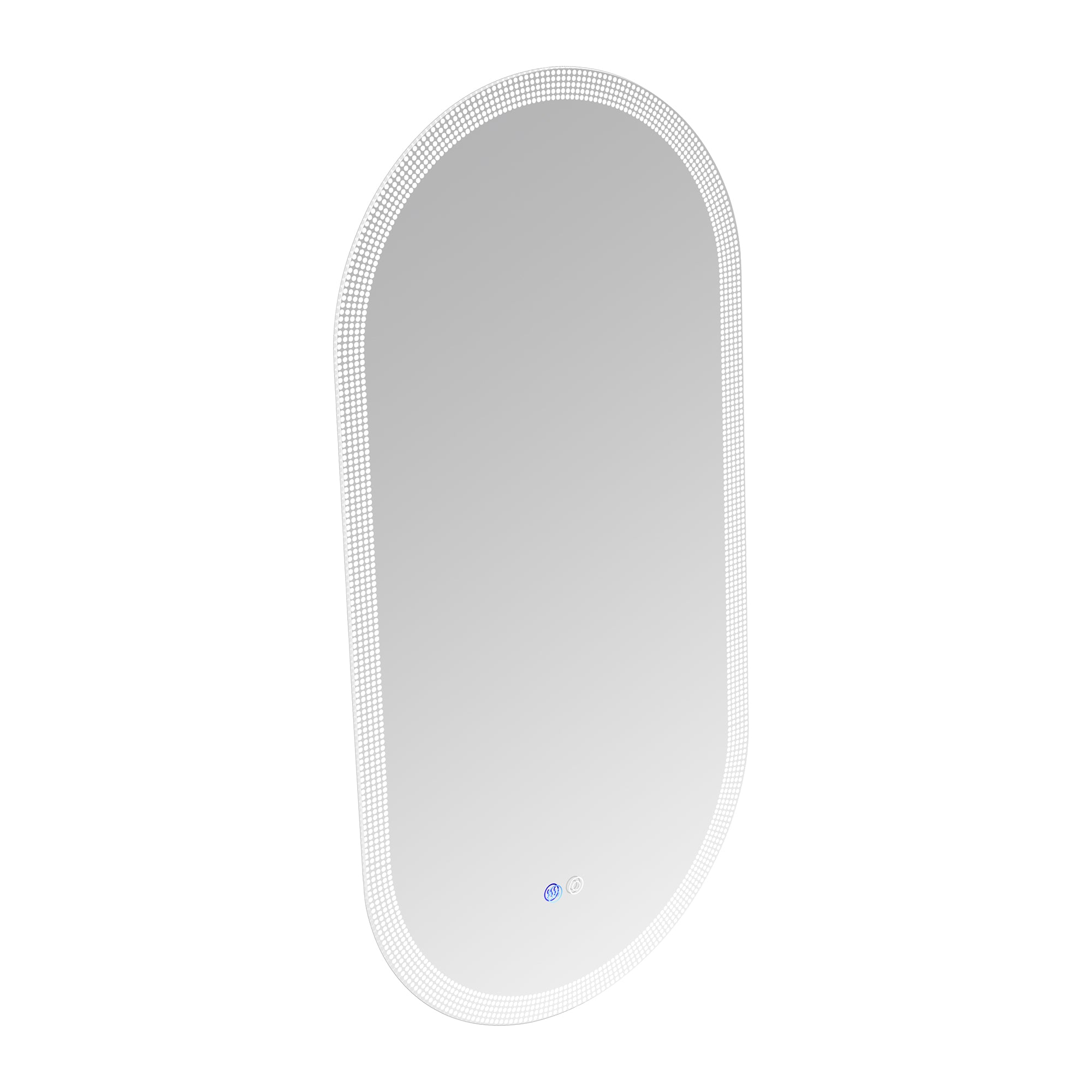 18 in. W x 35 in. H Oval Frameless Anti-Fog Wall Mounted LED Bathroom Vanity Mirror