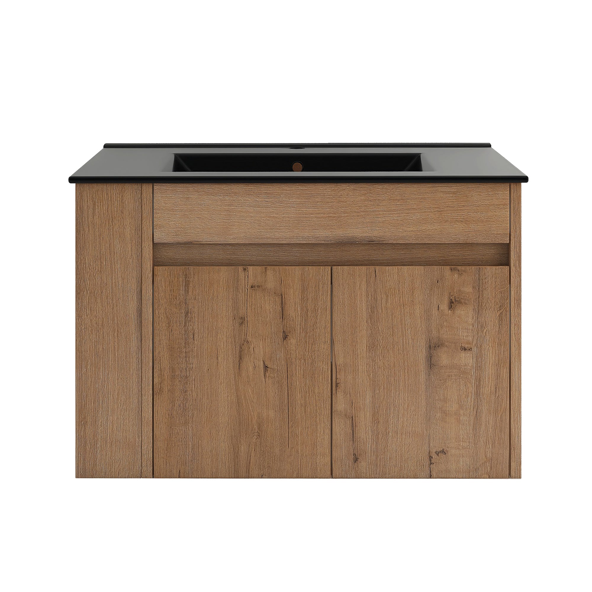 30 inch Plywood Wall-Mounted Bathroom Vanity Set with Integrated Ceramic Sink