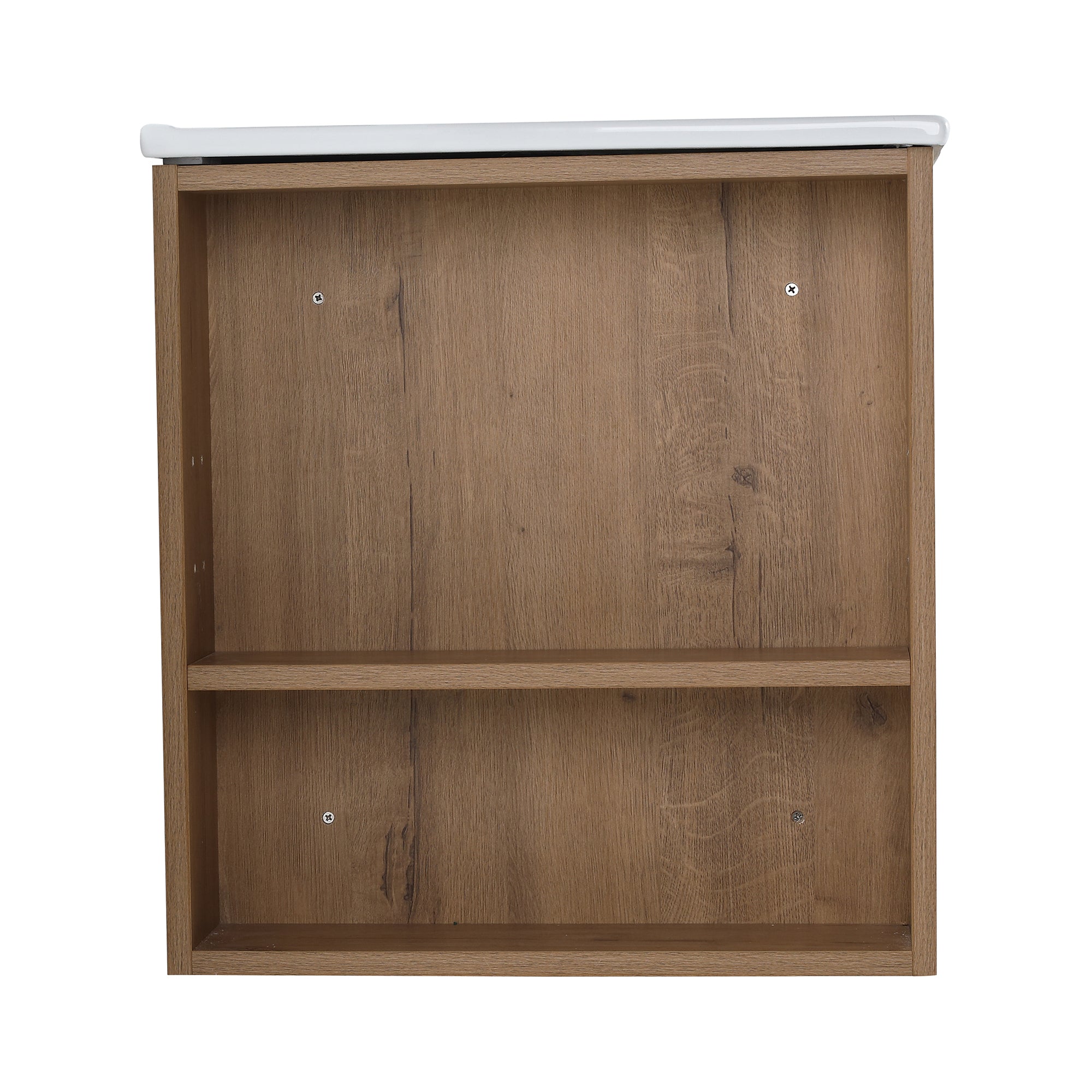 30 inch Plywood Wall-Mounted Bathroom Vanity Set with Integrated Ceramic Sink