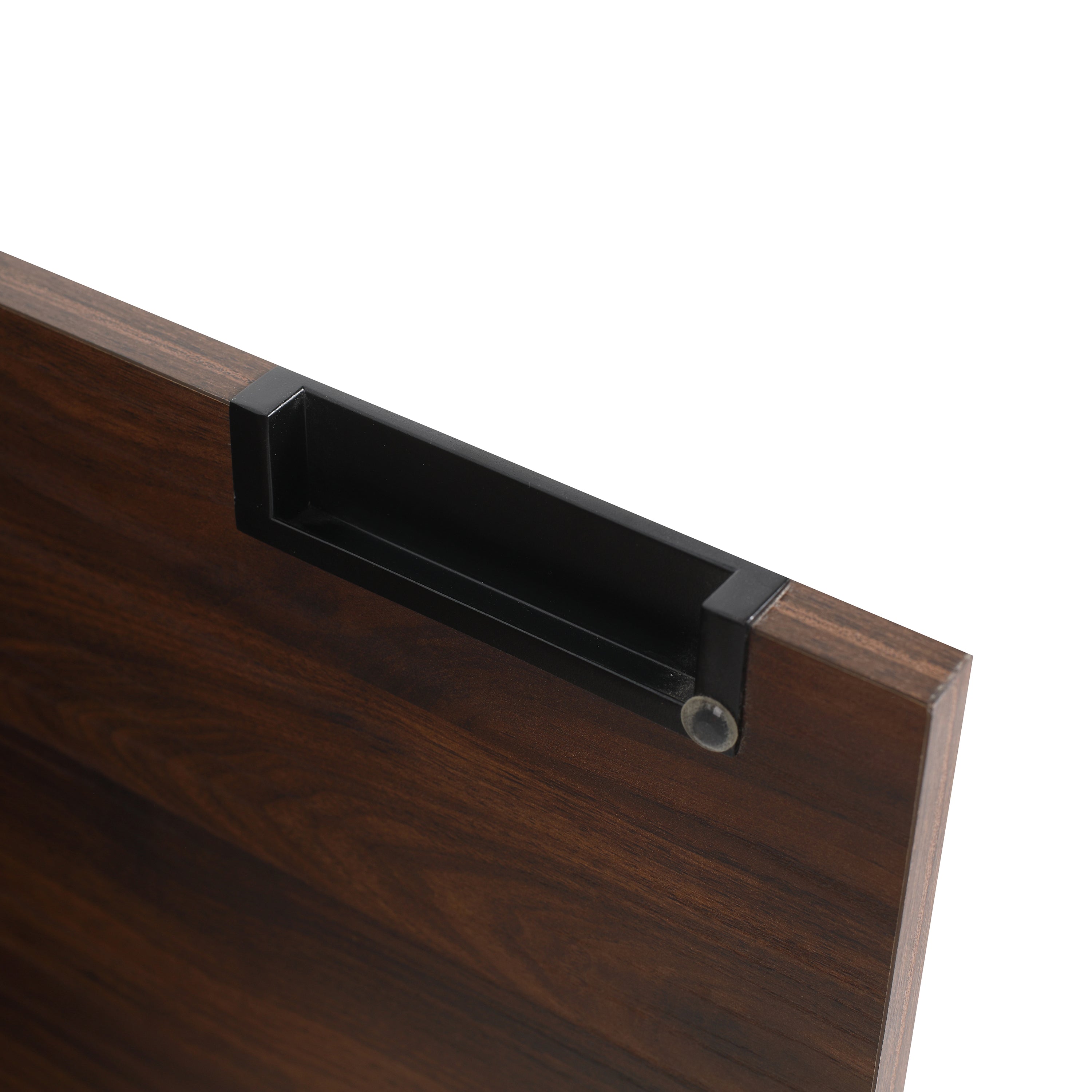36 in. Plywood Wall Mounted Bathroom Vanity Set in California Walnut with Integrated Ceramic Sink