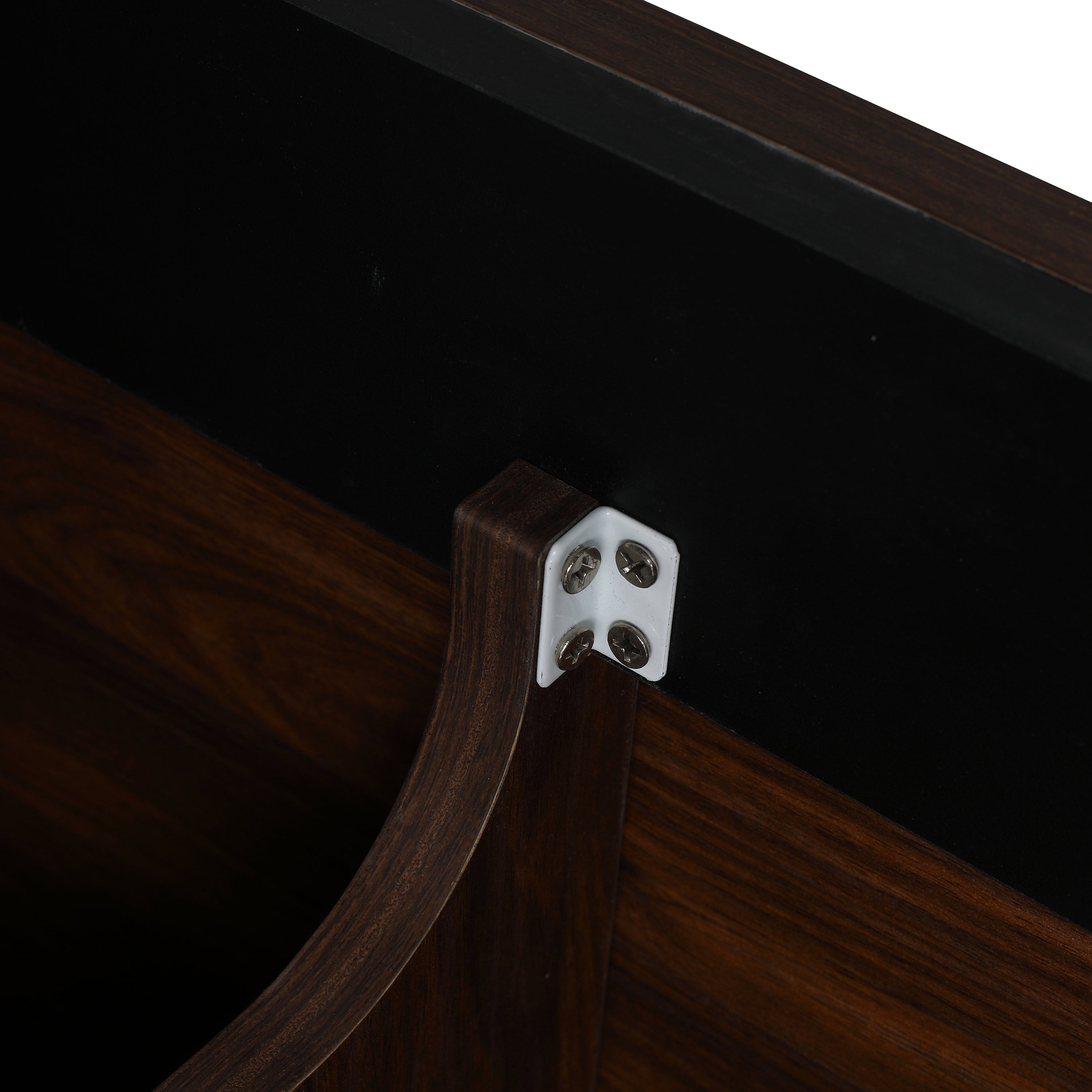 36 in. Plywood Wall Mounted Bathroom Vanity Set in California Walnut with Integrated Ceramic Sink