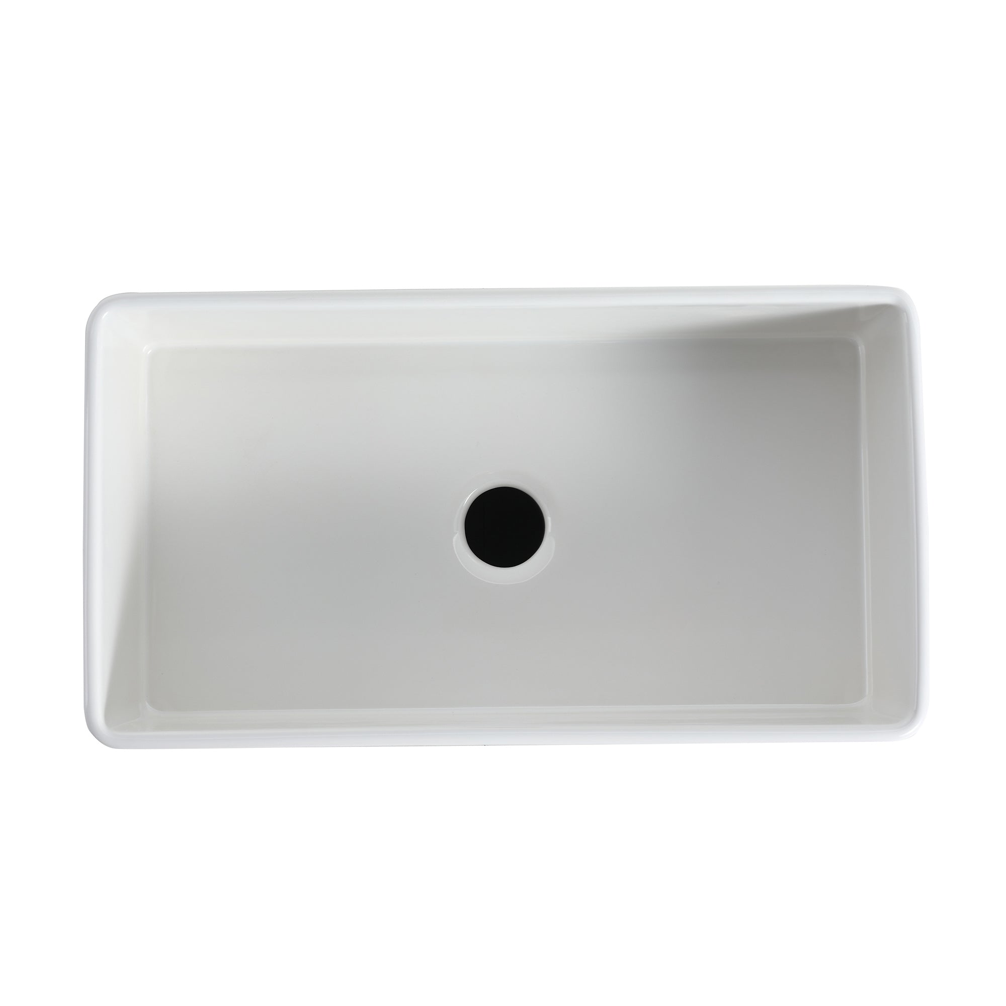 White Fireclay 33 in. Single Bowl Farmhouse Apron Kitchen Sink with Accessories