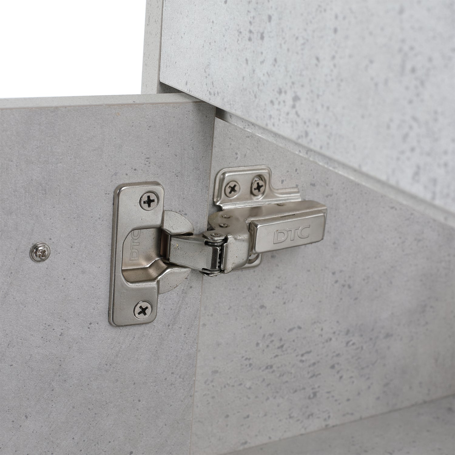 24 in. W x 18 in. D x 34 in. H Bath Vanity Set in Cement Grey with Ceramic Vanity Top in White with White Basin