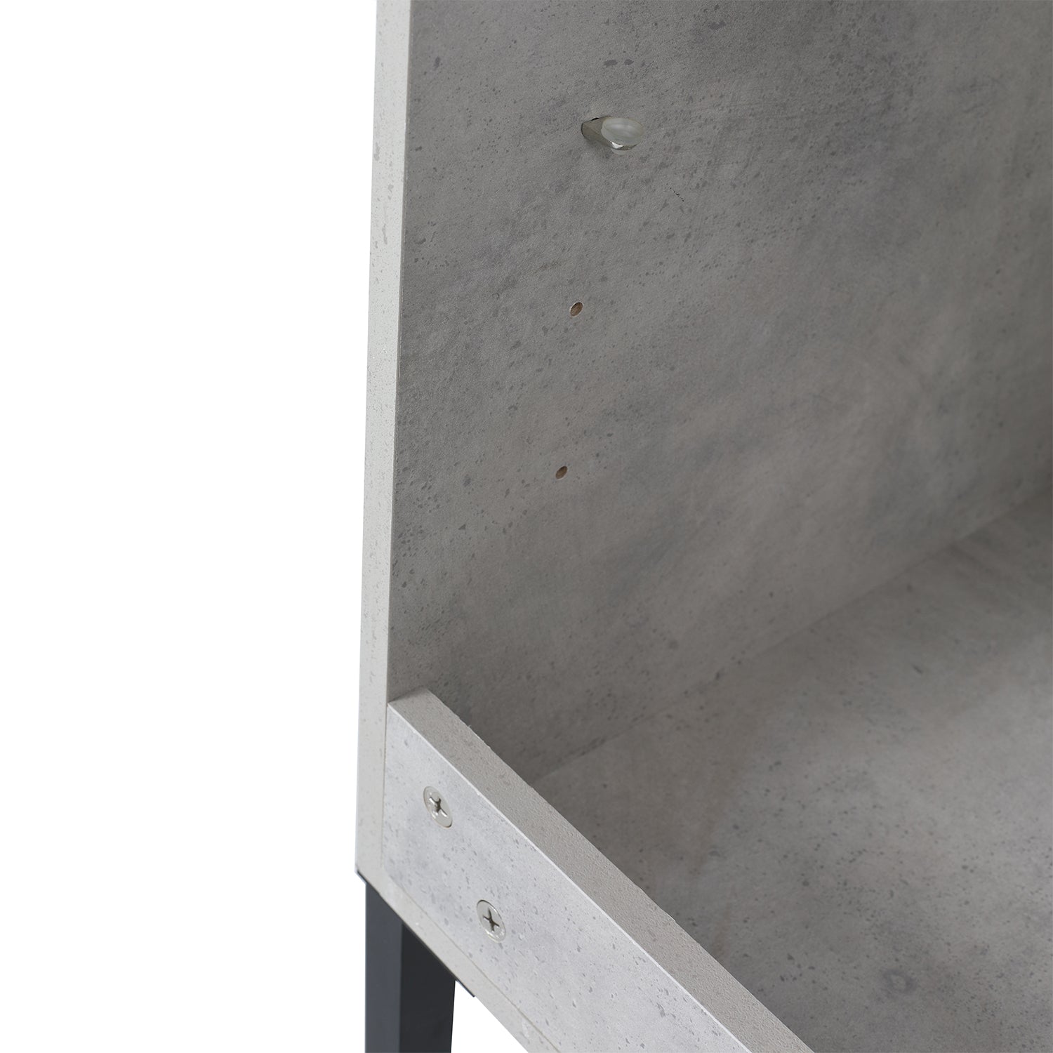 24 in. W x 18 in. D x 34 in. H Bath Vanity Set in Cement Grey with Ceramic Vanity Top in White with White Basin