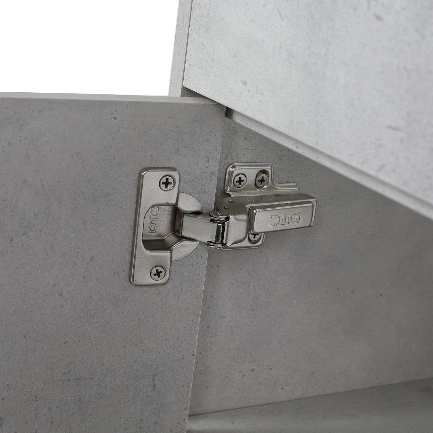 29.9 in. W x 18 in. D x 34 in. H Bath Vanity Set in Cement Grey with Ceramic Vanity Top in White with White Basin
