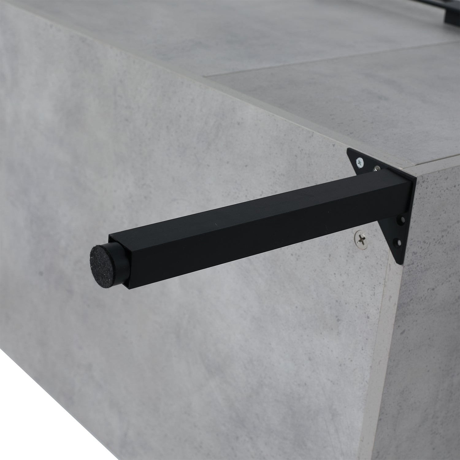 29.9 in. W x 18 in. D x 34 in. H Bath Vanity Set in Cement Grey with Ceramic Vanity Top in White with White Basin