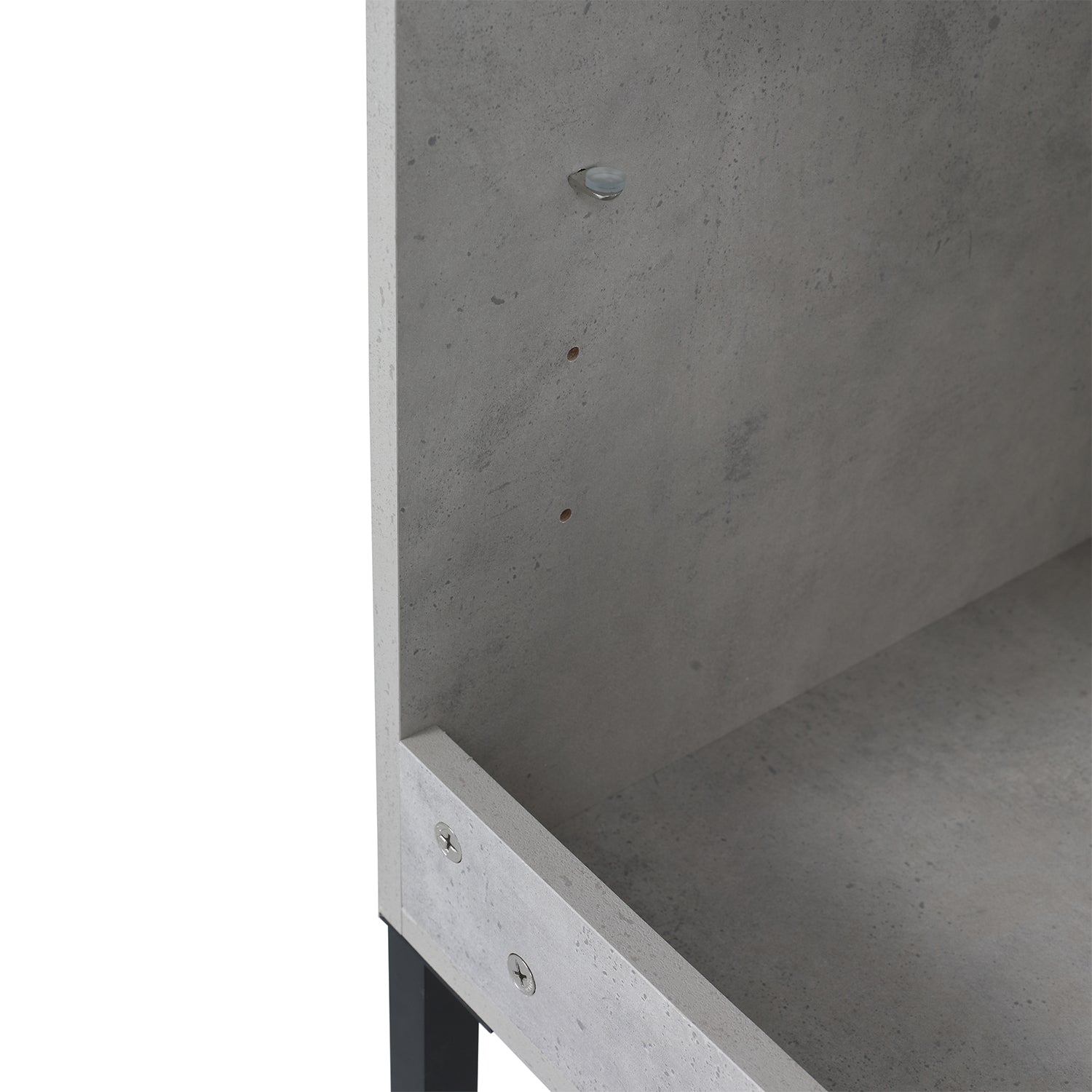 29.9 in. W x 18 in. D x 34 in. H Bath Vanity Set in Cement Grey with Ceramic Vanity Top in White with White Basin