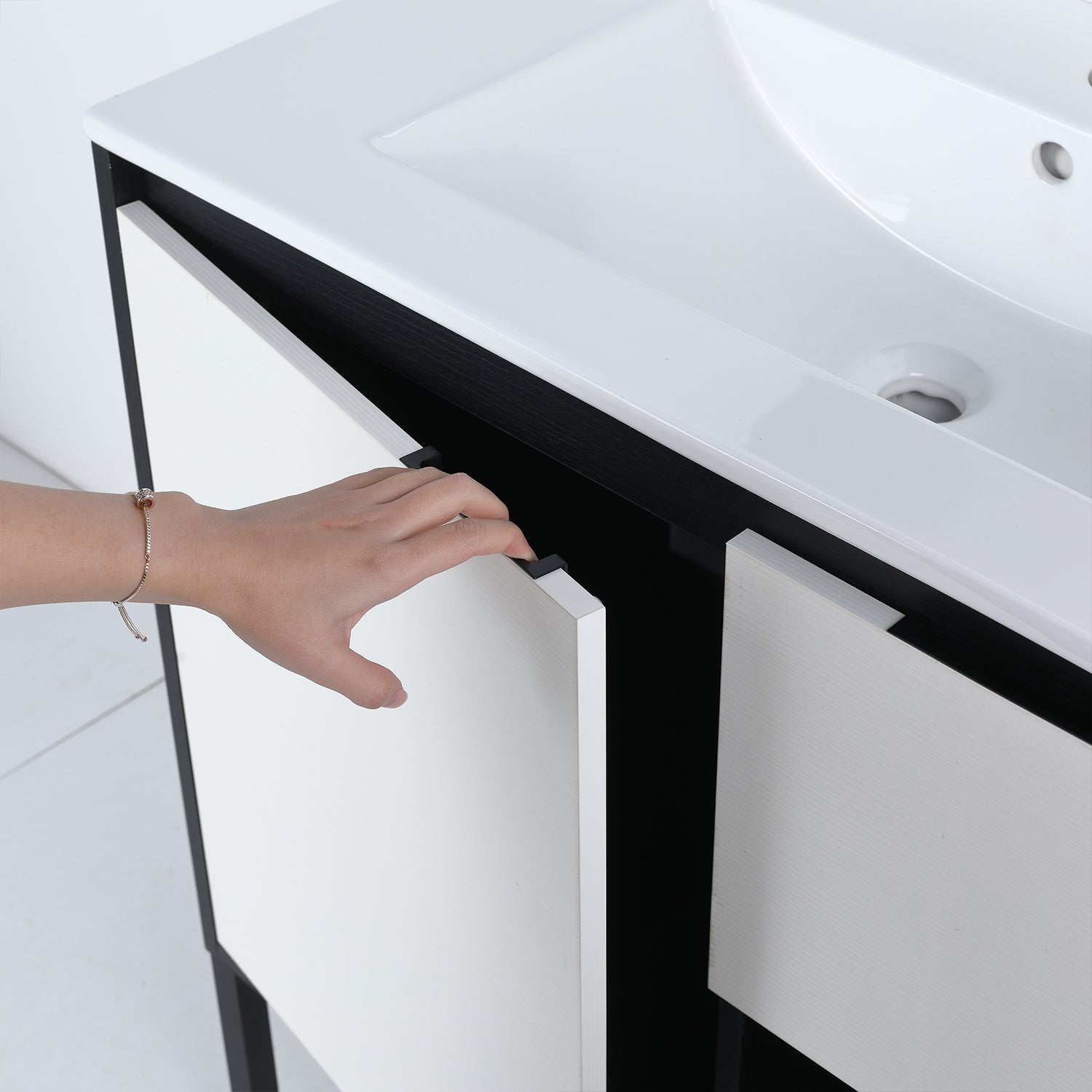 30 in. W x 18 in. D Bath Vanity Set in White with Cultured Marble Vanity Top in White with White Basin