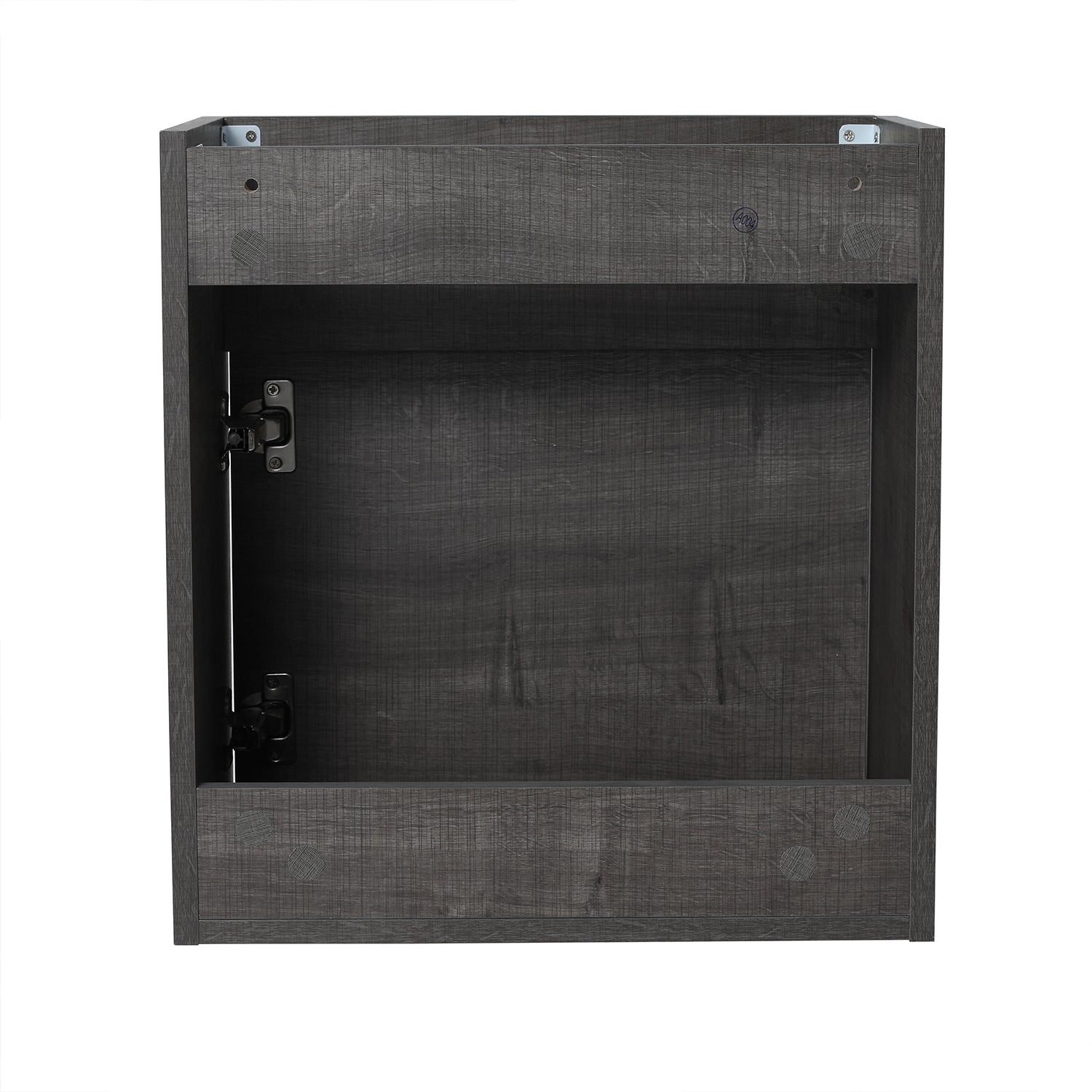 18 in. W x 10 in. D x 23 in. H Bath Vanity Set in Grey Oak with Cultured Marble Vanity Top in White with White Basin