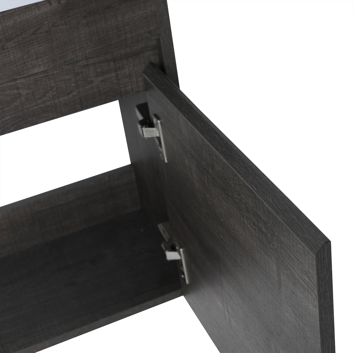 18 in. W x 10 in. D x 23 in. H Bath Vanity Set in Grey Oak with Cultured Marble Vanity Top in White with White Basin