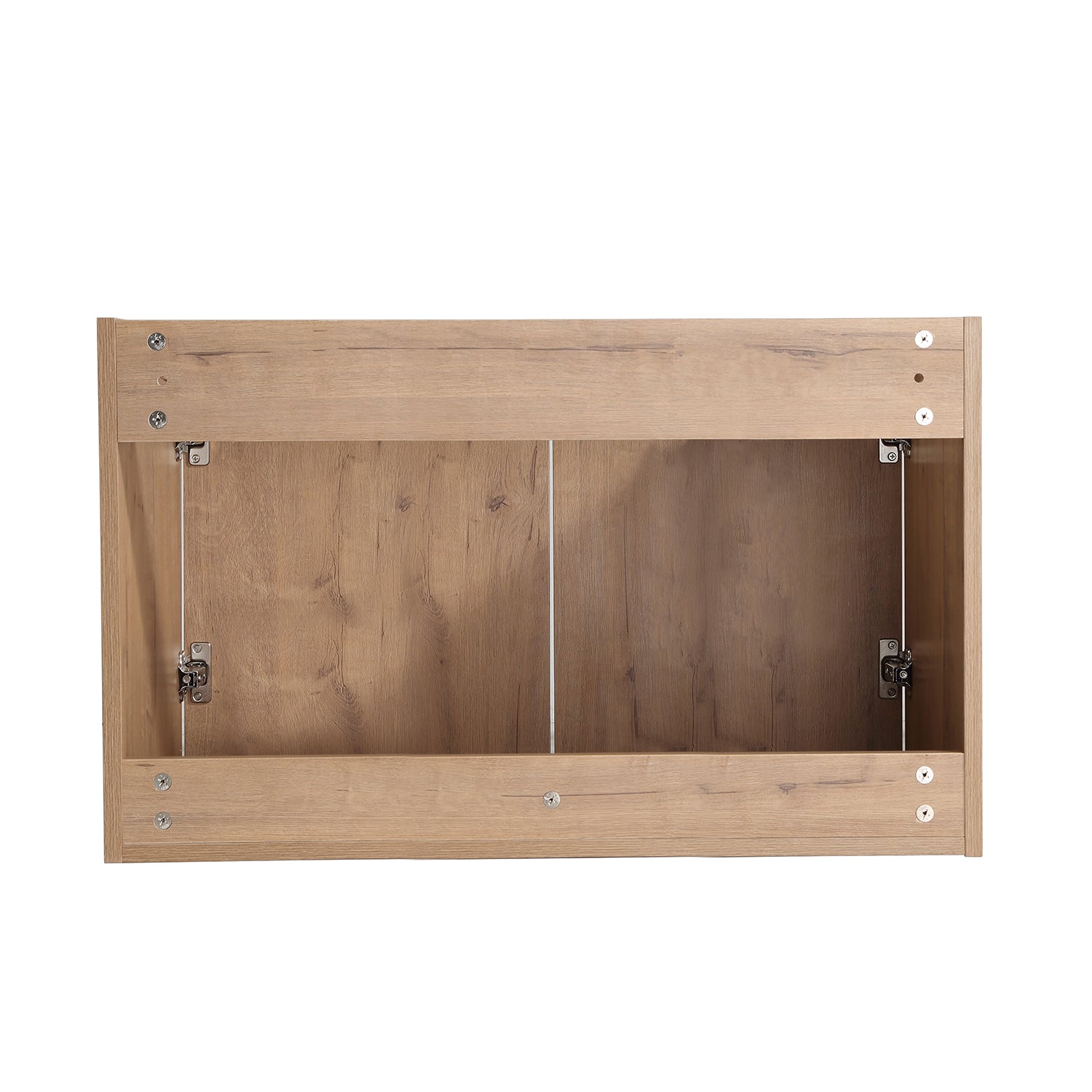 30 in. W x 18 in. D x 20 in. H Bath Vanity Set in Imitative Oak with Cultured Marble Vanity Top in White with White Basin