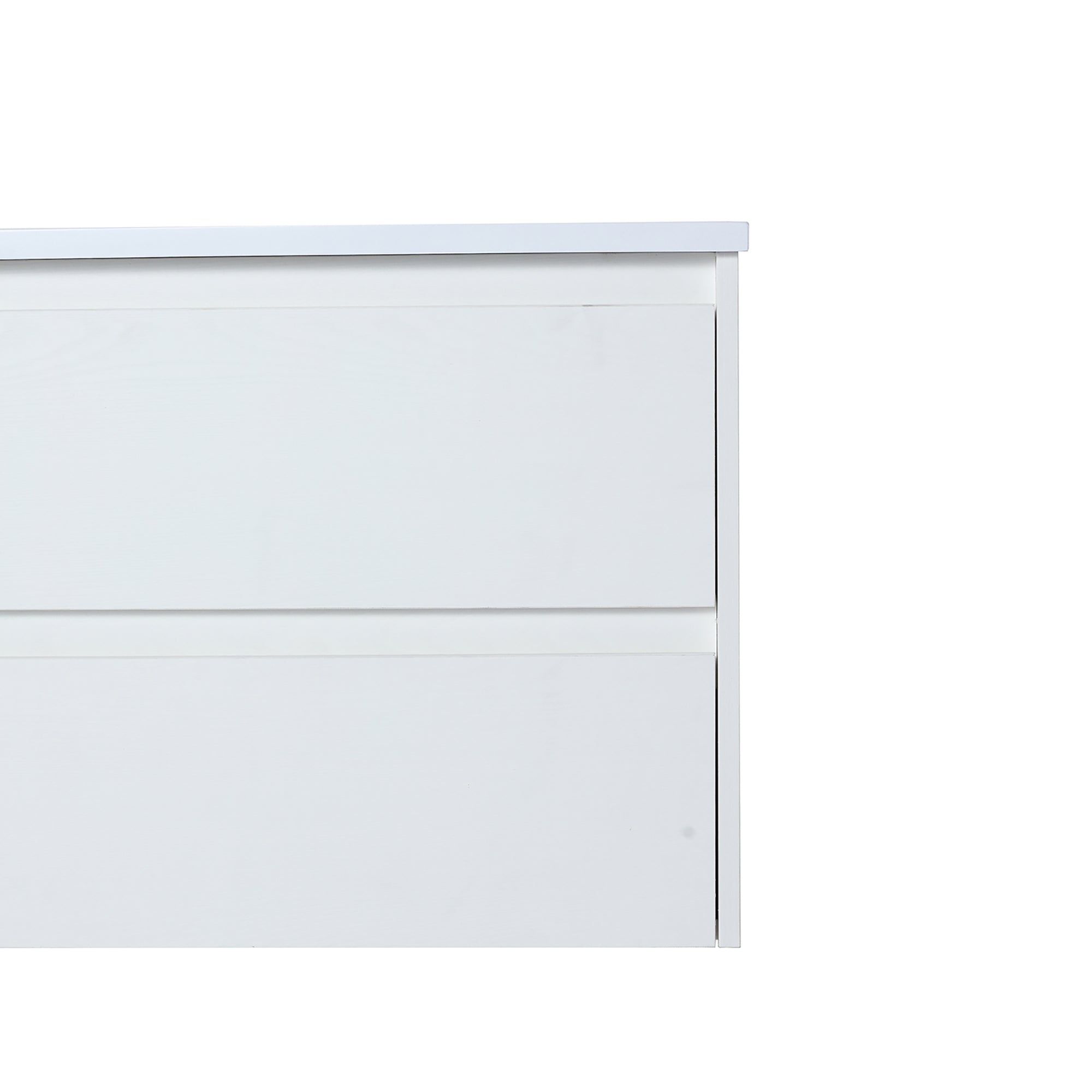 24 in. Plywood Wall-Mounted Bathroom Vanity Set with Culture Marble Sink and Soft-close Drawers