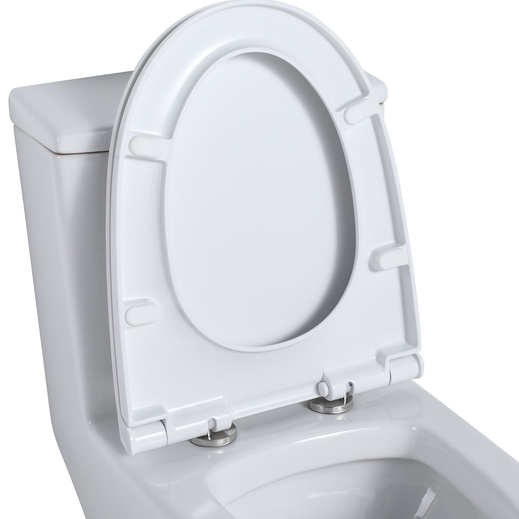 27 Inch Ceramic One Piece Toilet with Soft Close Seat