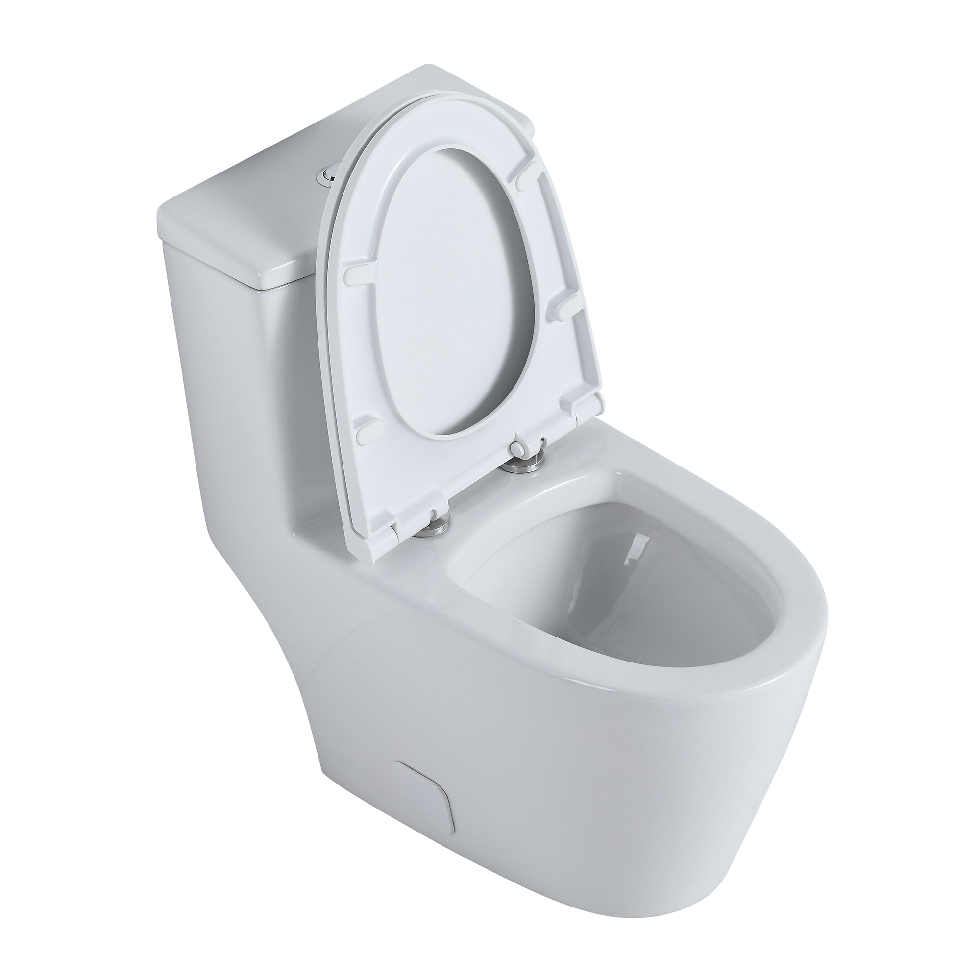 27 Inch Ceramic One Piece Toilet with Soft Close Seat