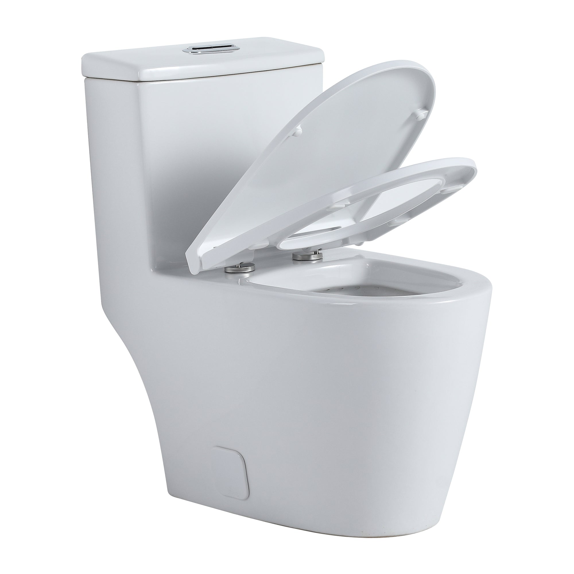 27 Inch Ceramic One Piece Toilet with Soft Close Seat