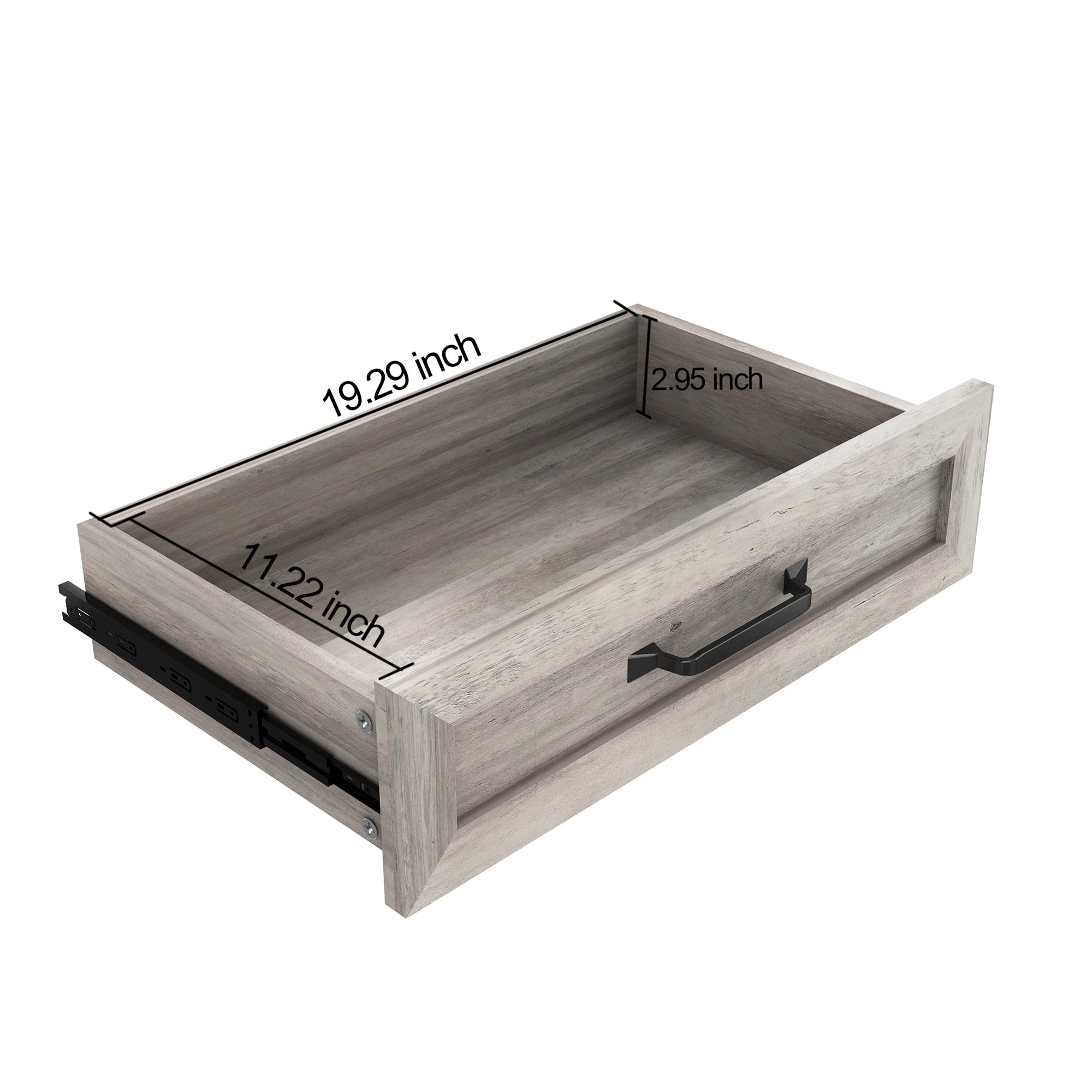 47-inch Console Table with Drawers and Shelf for Living Room