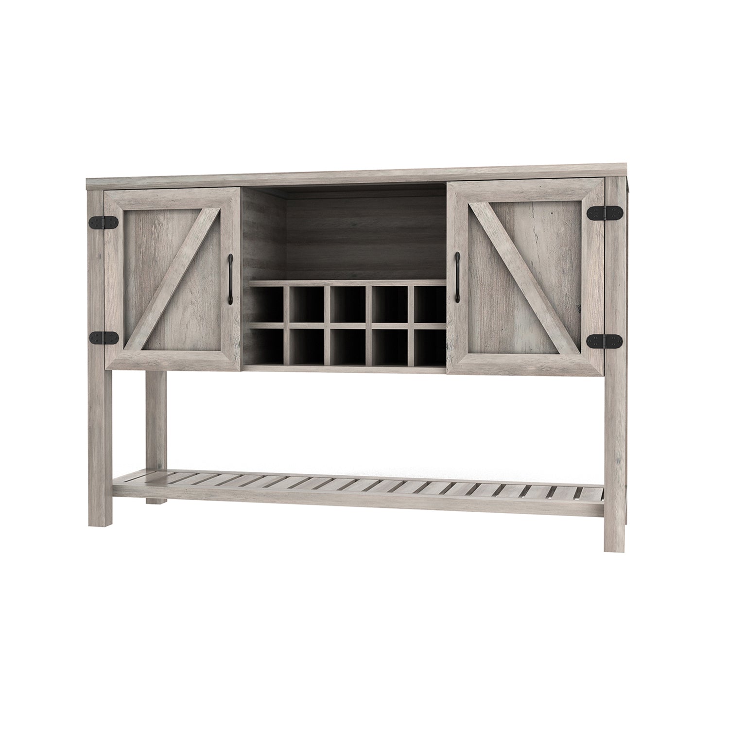 52-inch Console Storage Buffet Cabinet with Wine Racks for Dining Living Room