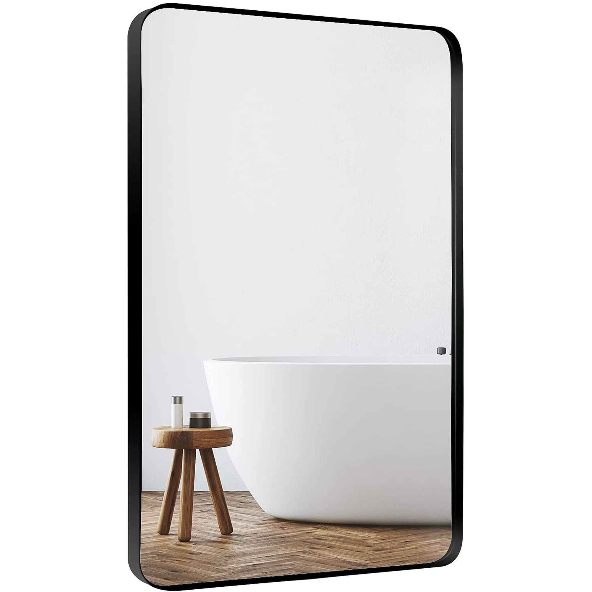 30 inch Rectangular Framed Wall Mounted Bathroom Vanity Mirror