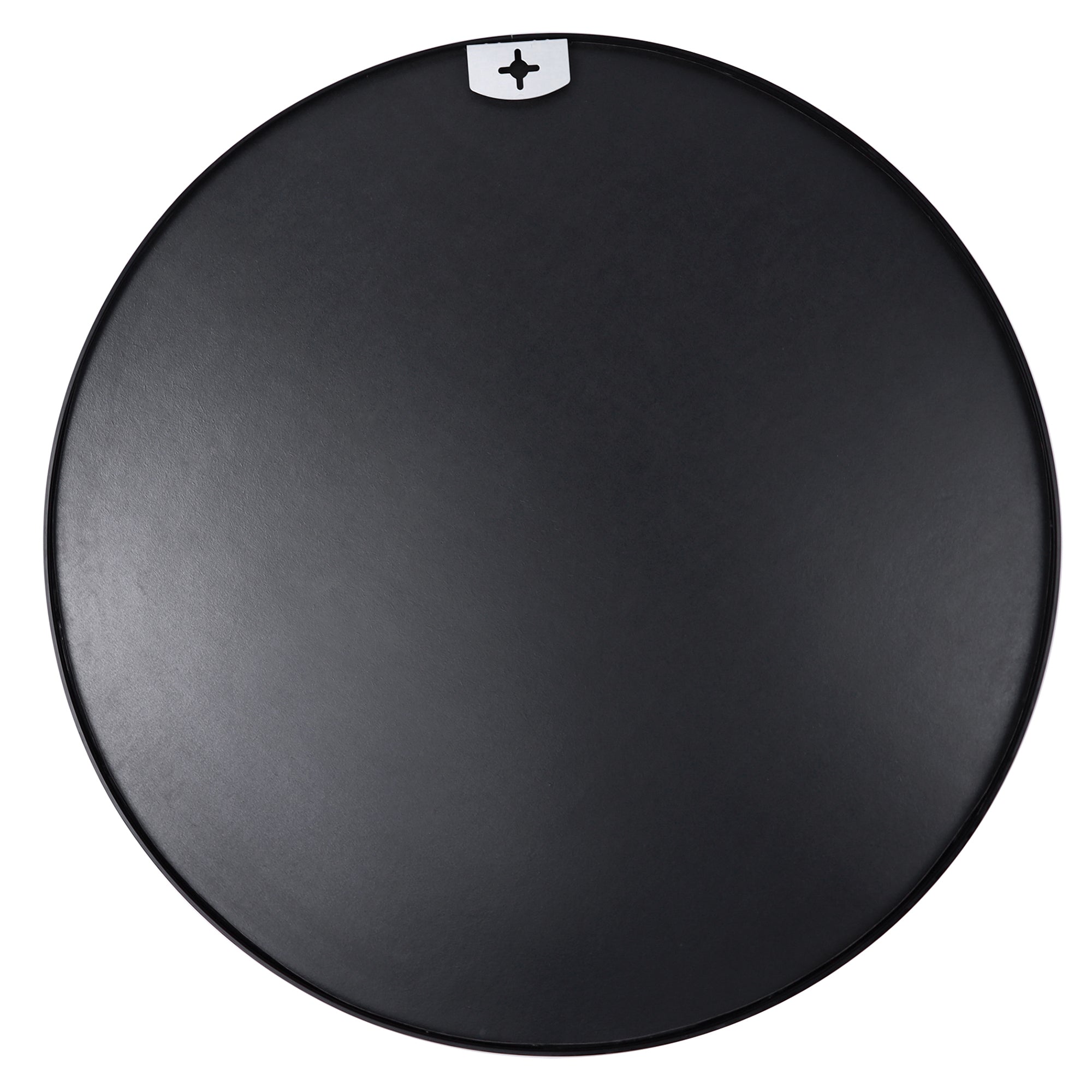 Round Aluminium Framed Wall Mounted Mirror in Black