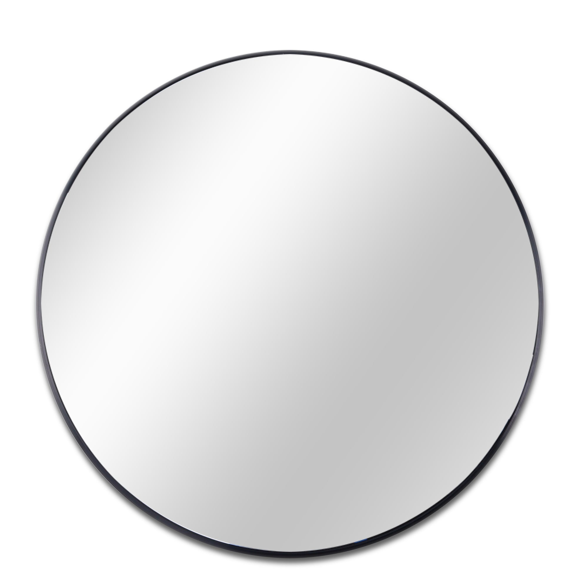 Round Aluminium Framed Wall Mounted Mirror