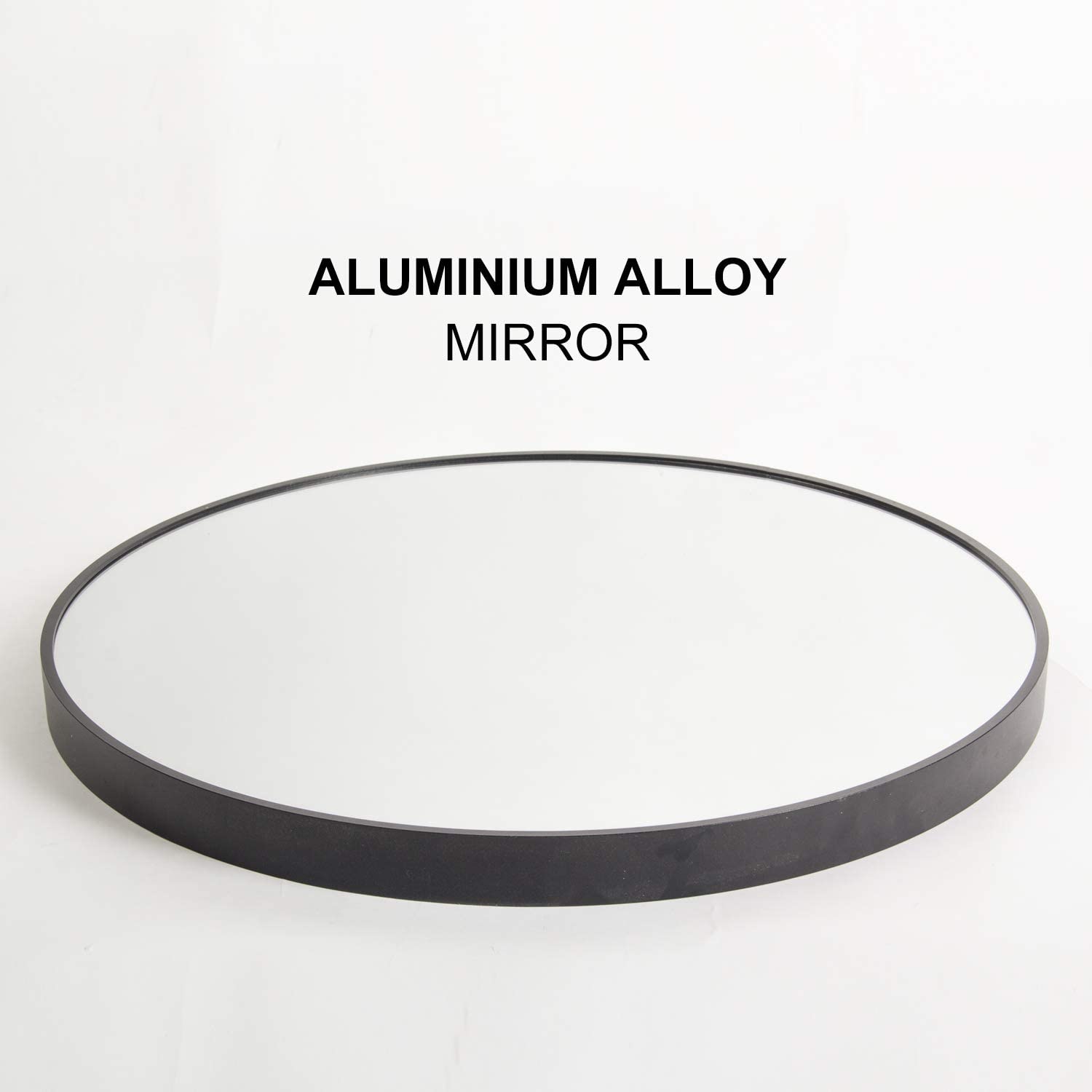 Round Aluminium Framed Wall Mounted Mirror