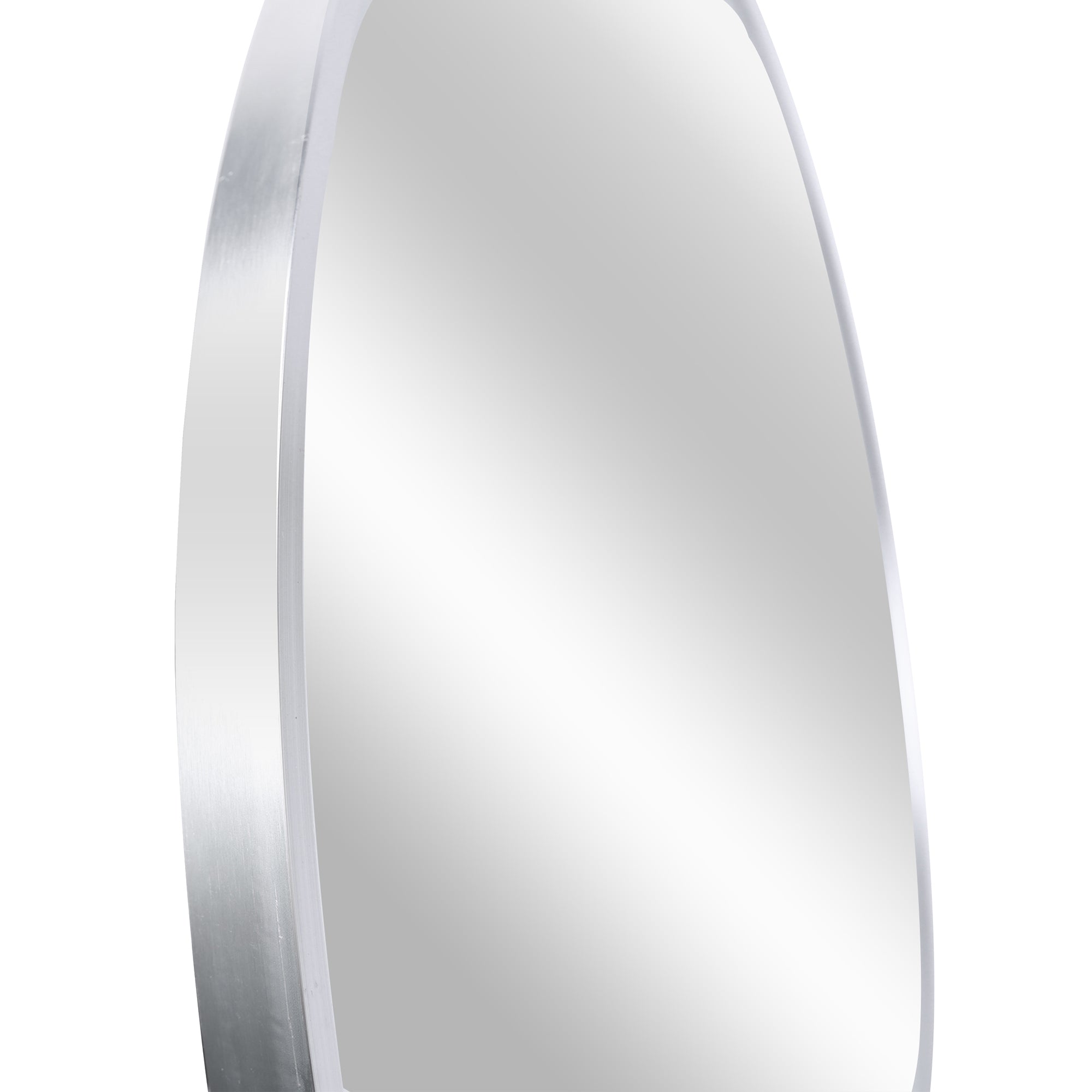 Round Aluminium Framed Wall Mounted Mirror