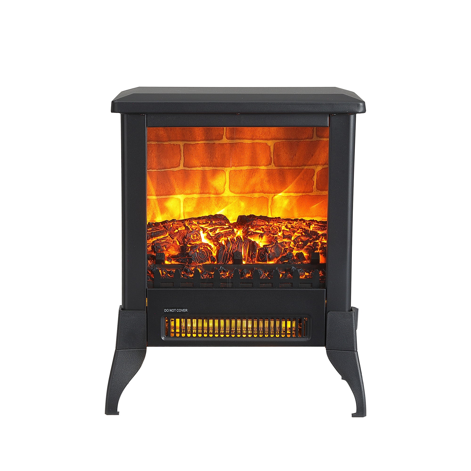 1400W Overheating Safety Protection Freestanding Electric Fireplace Space