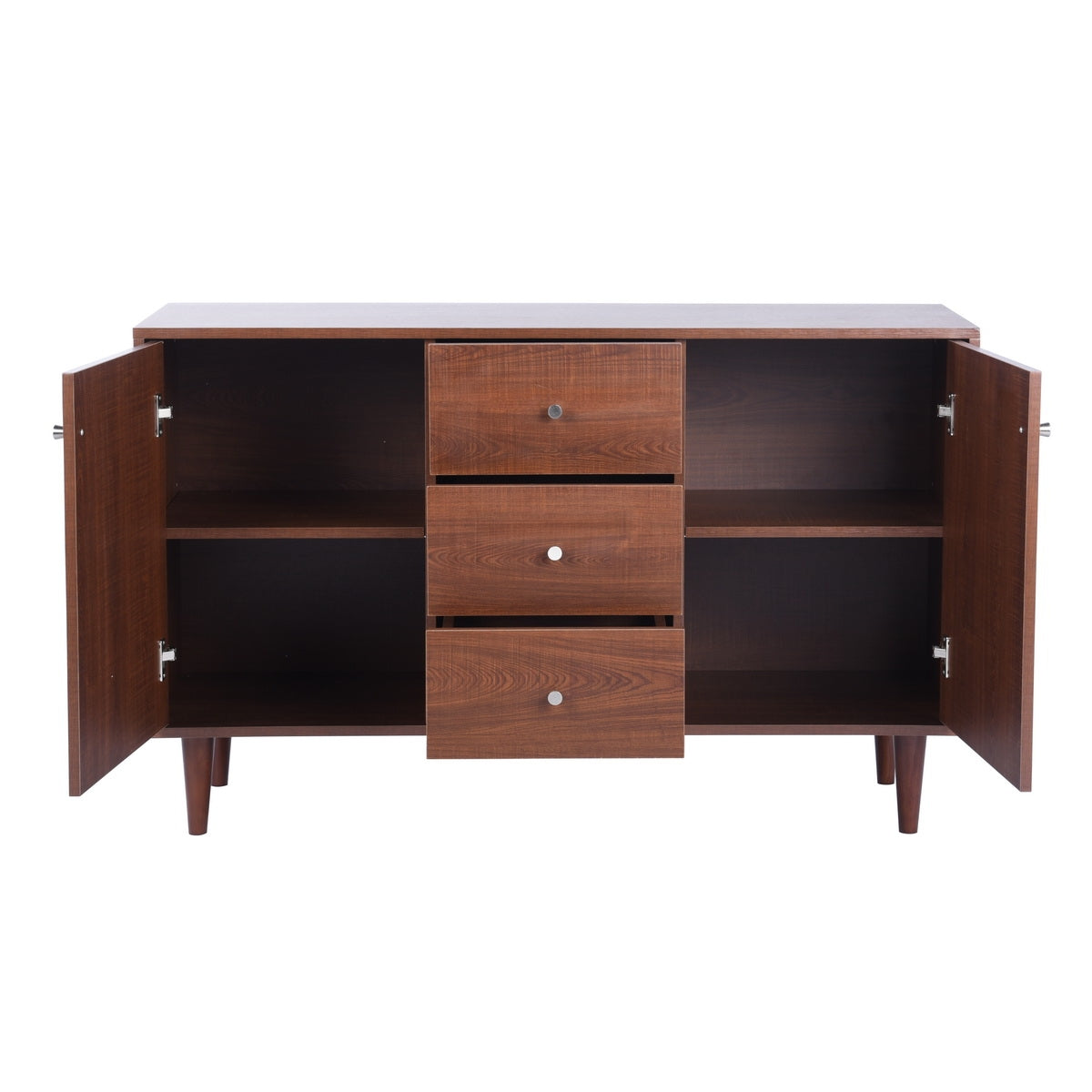 47-inch Wood Sideboard with Adjustable Shelf