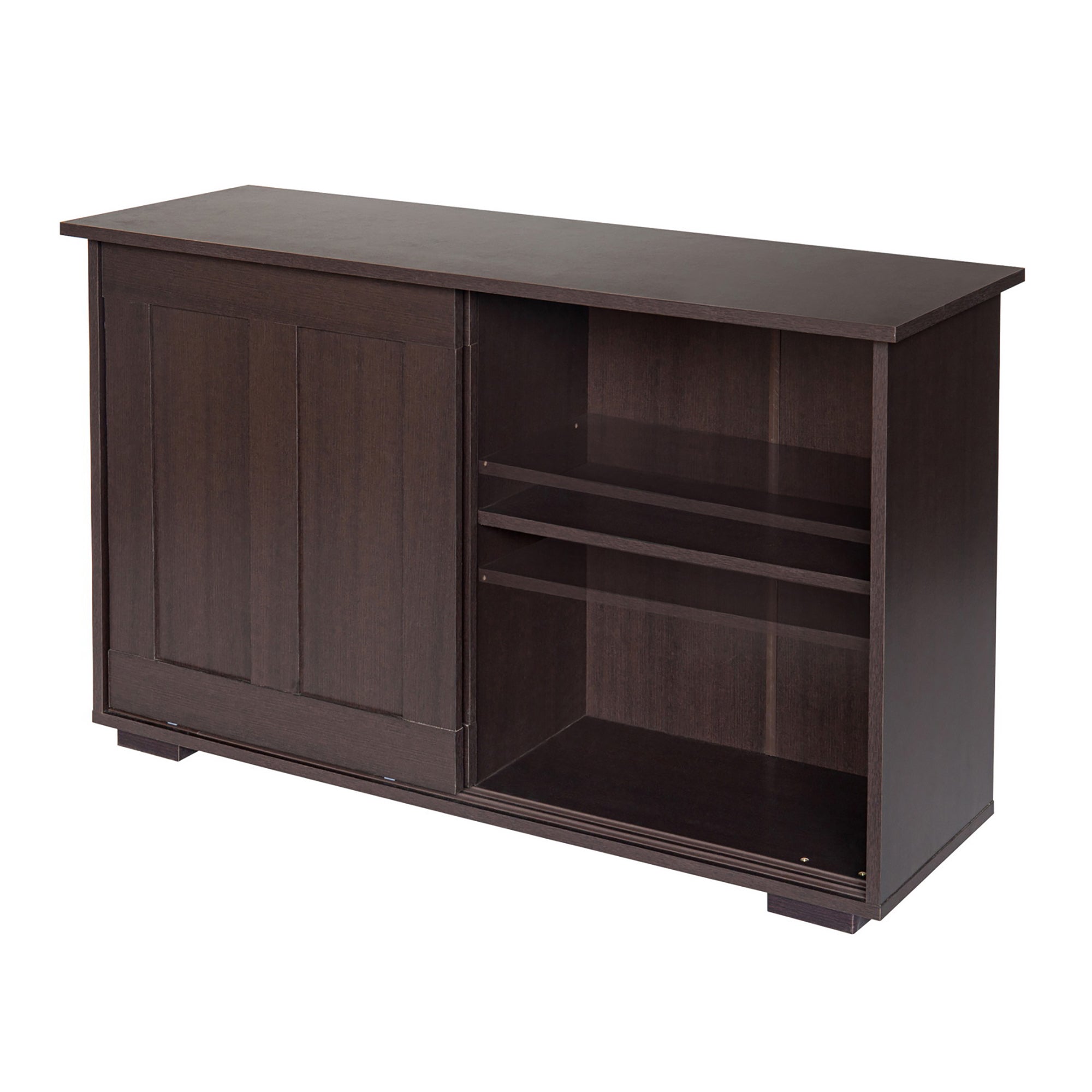 42-inch Wood Sideboard with Sliding Doors