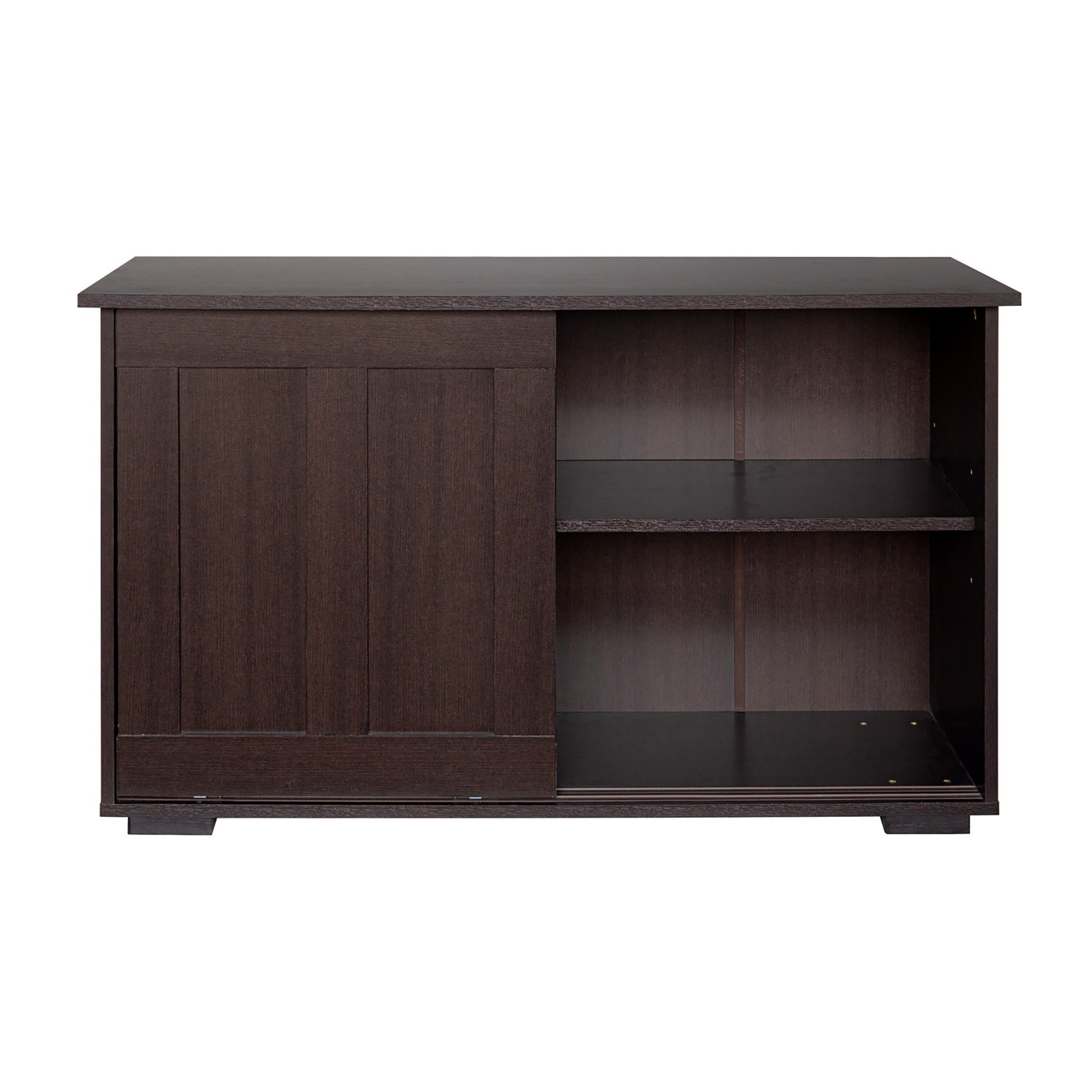 42-inch Wood Sideboard with Sliding Doors