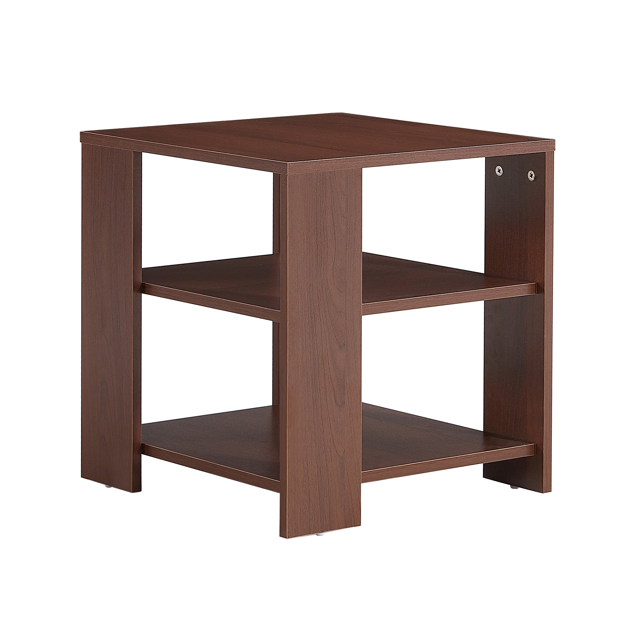 Square Side Table Nightstand 3-tier End Table for Living Room Bedroom