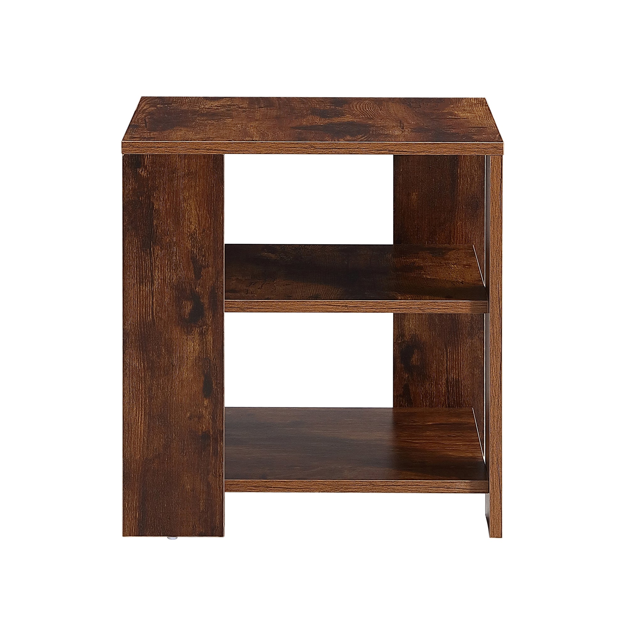 Square Side Table Nightstand 3-tier End Table for Living Room Bedroom