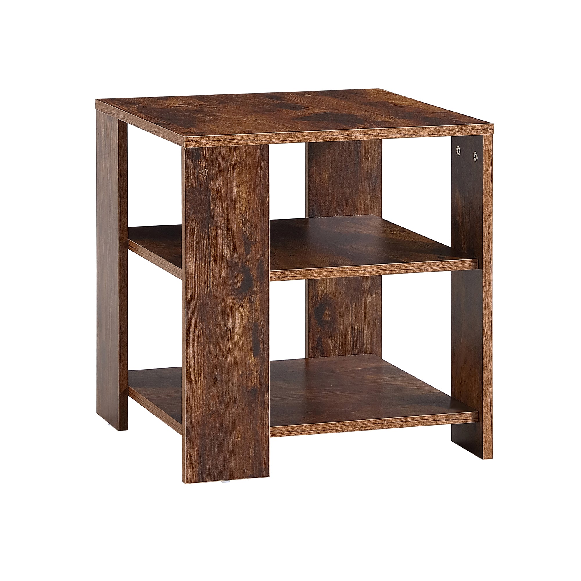 Square Side Table Nightstand 3-tier End Table for Living Room Bedroom