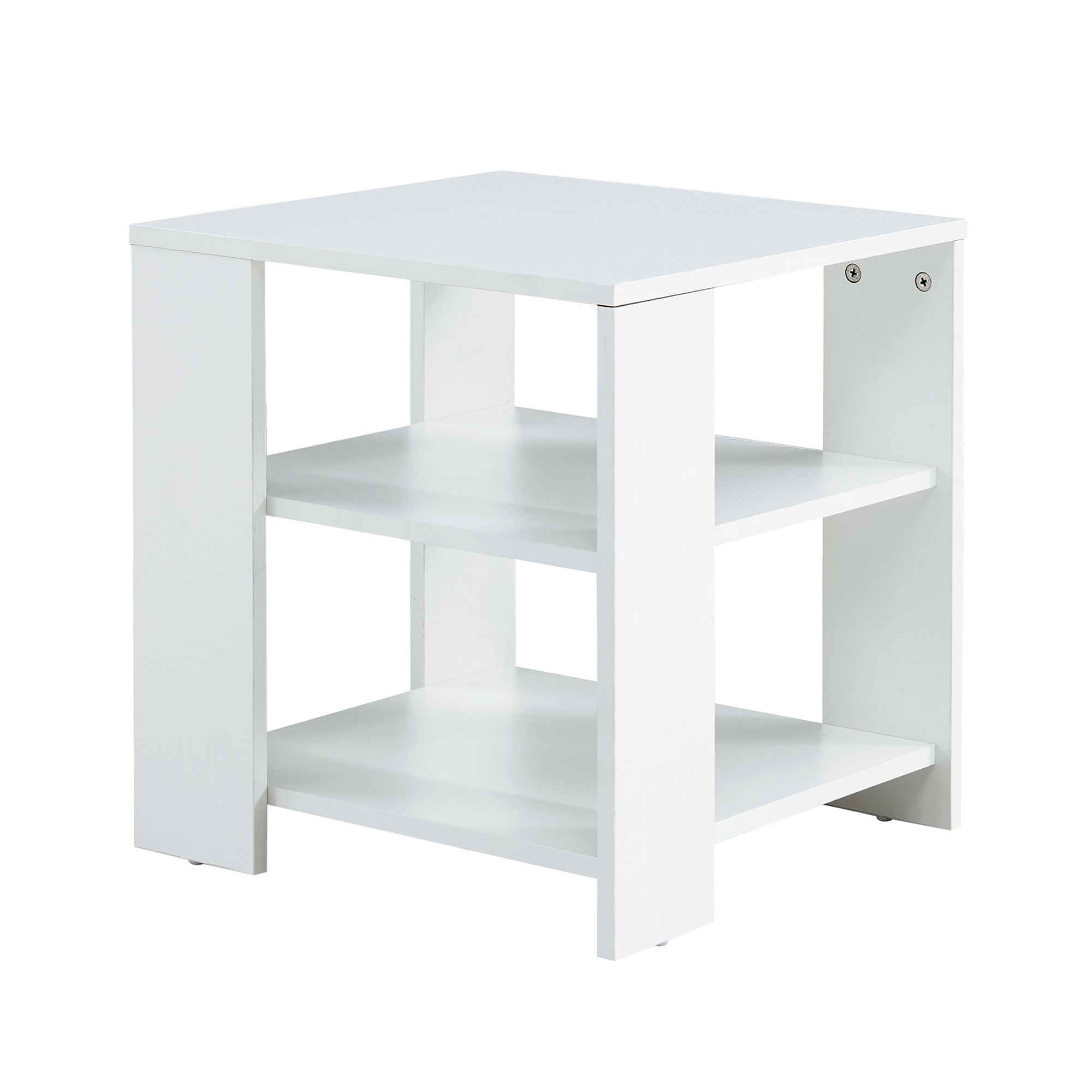 Square Side Table Nightstand 3-tier End Table for Living Room Bedroom
