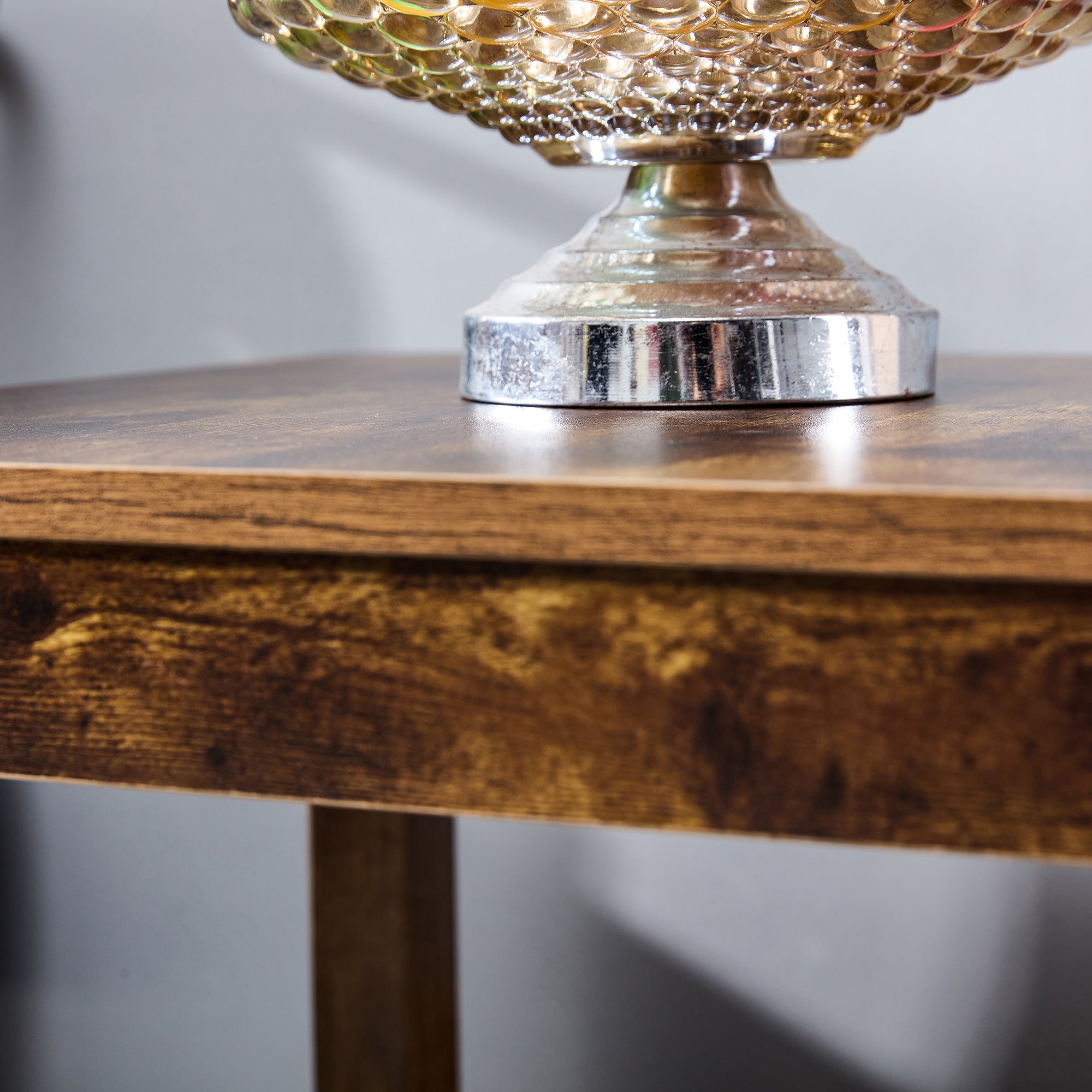 Square Side Table Nightstand 2-tier End Table for Living Room Bedroom