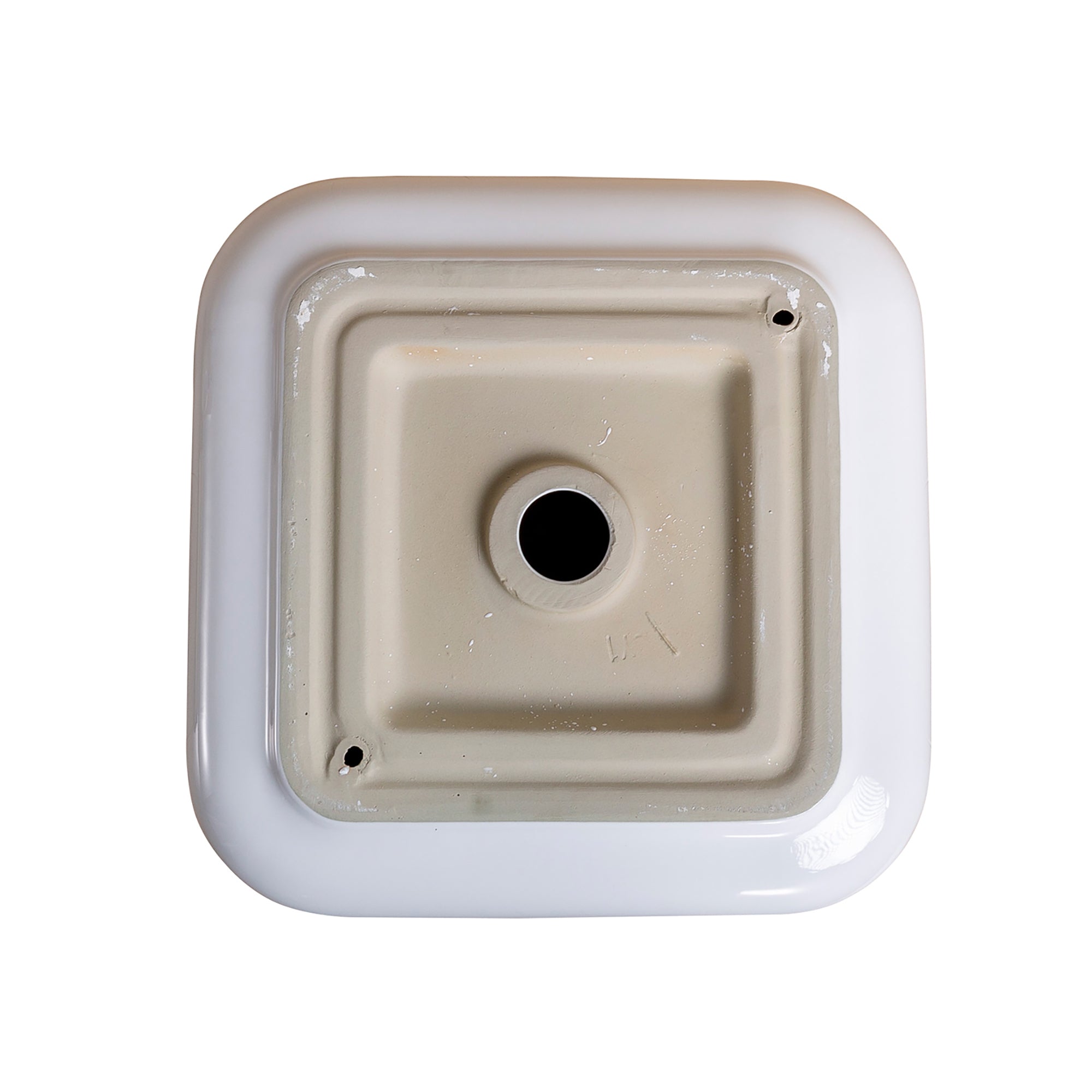 White Ceramic Square Vessel Bathroom Sink