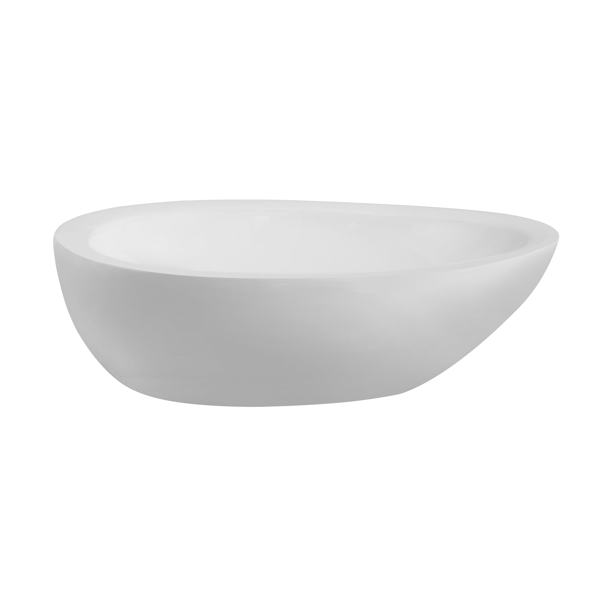 White Ceramic Specialty Vessel Bathroom Sink