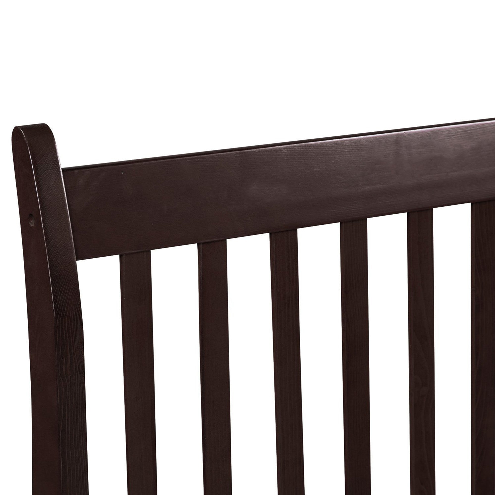 Twin Wood Frame Platform Bed with Headboard