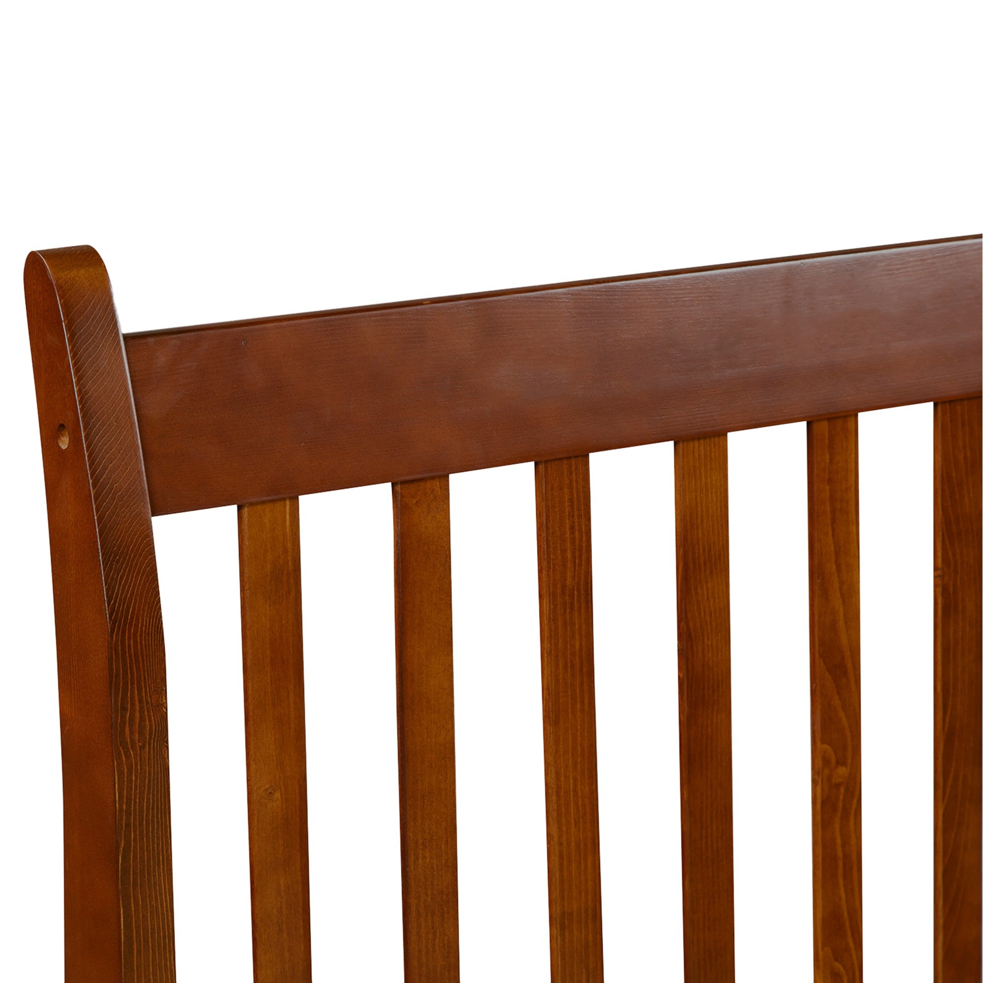 Twin Wood Frame Platform Bed with Headboard