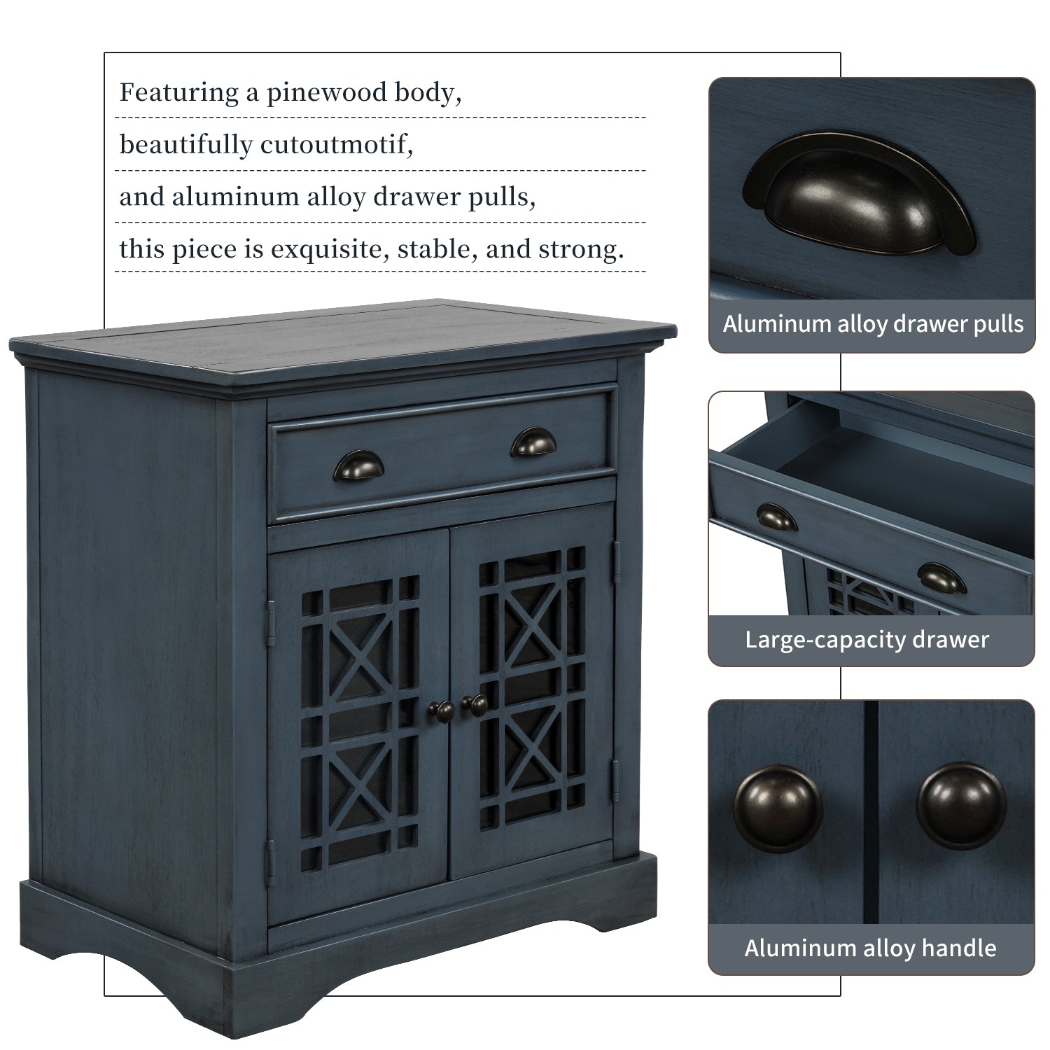 29'' Wood 2-door Storage Cabinet