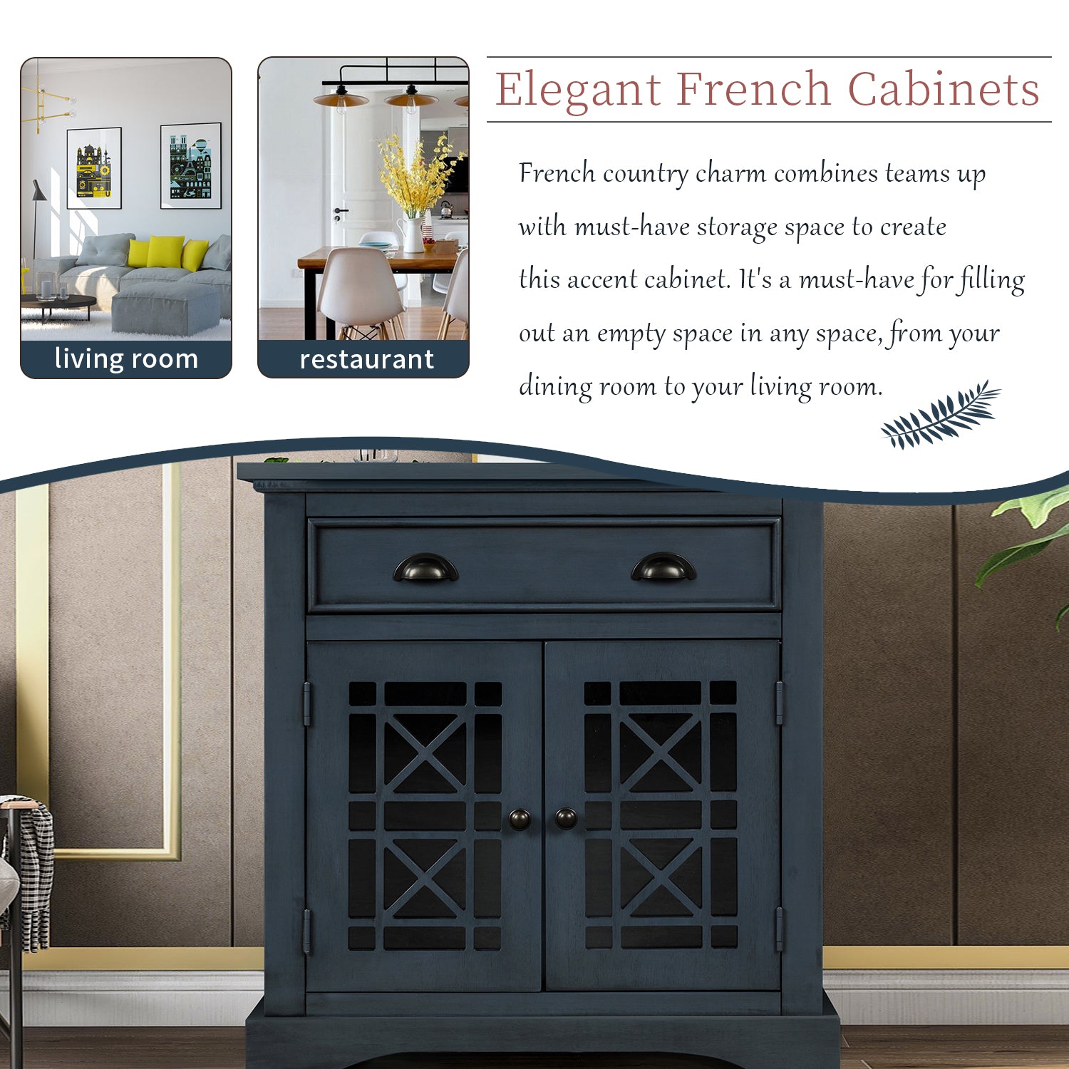29'' Wood 2-door Storage Cabinet