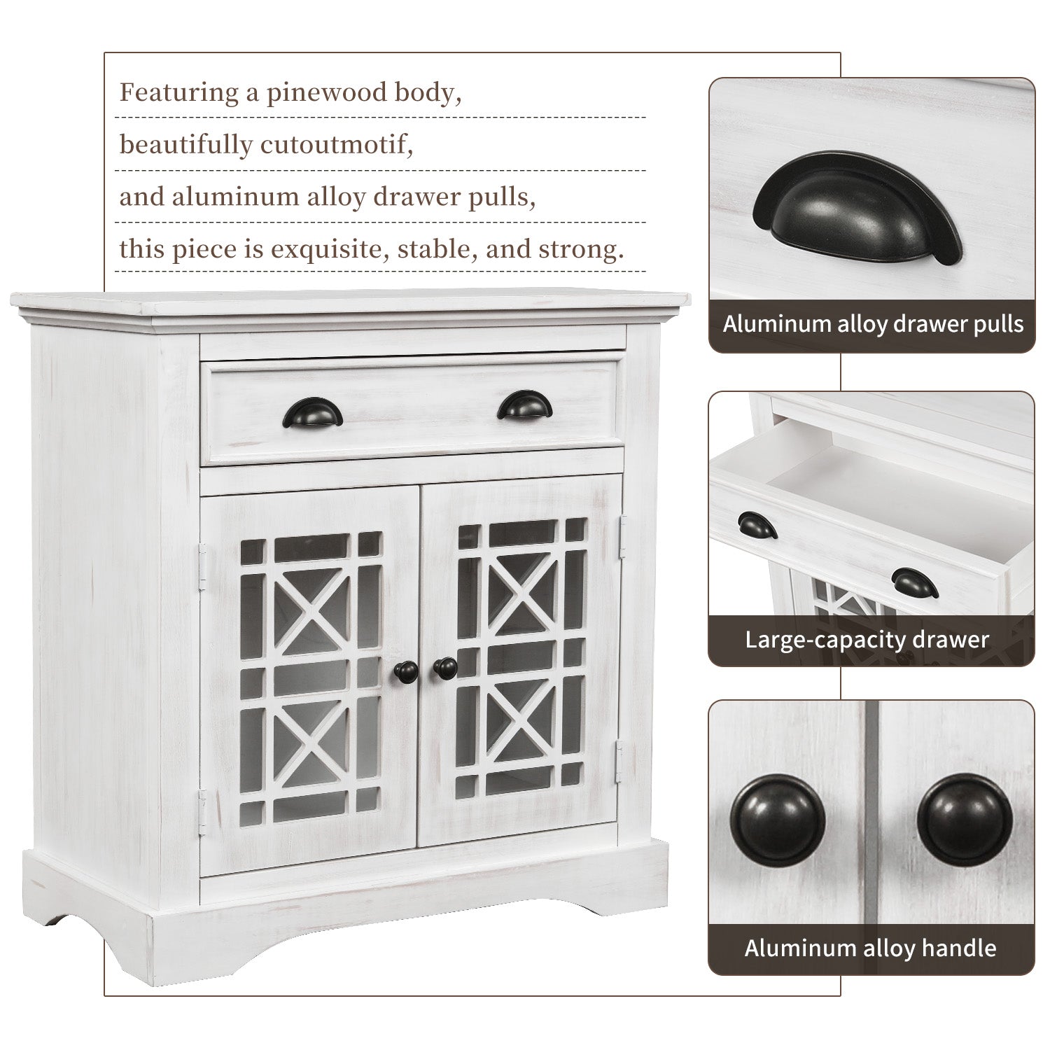29'' Wood 2-door Storage Cabinet